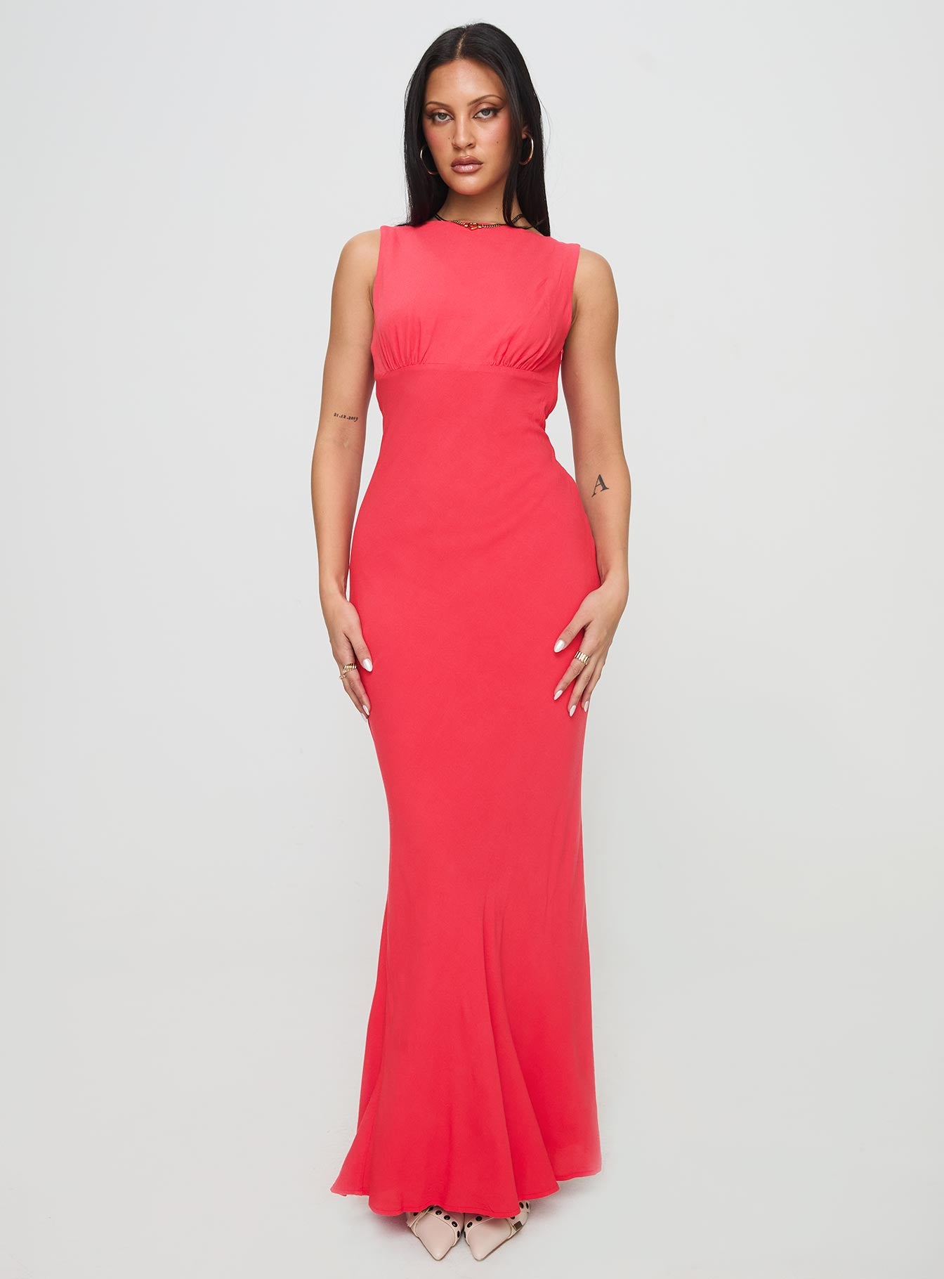 Bourne Maxi Dress Red Buy Cheap Explore