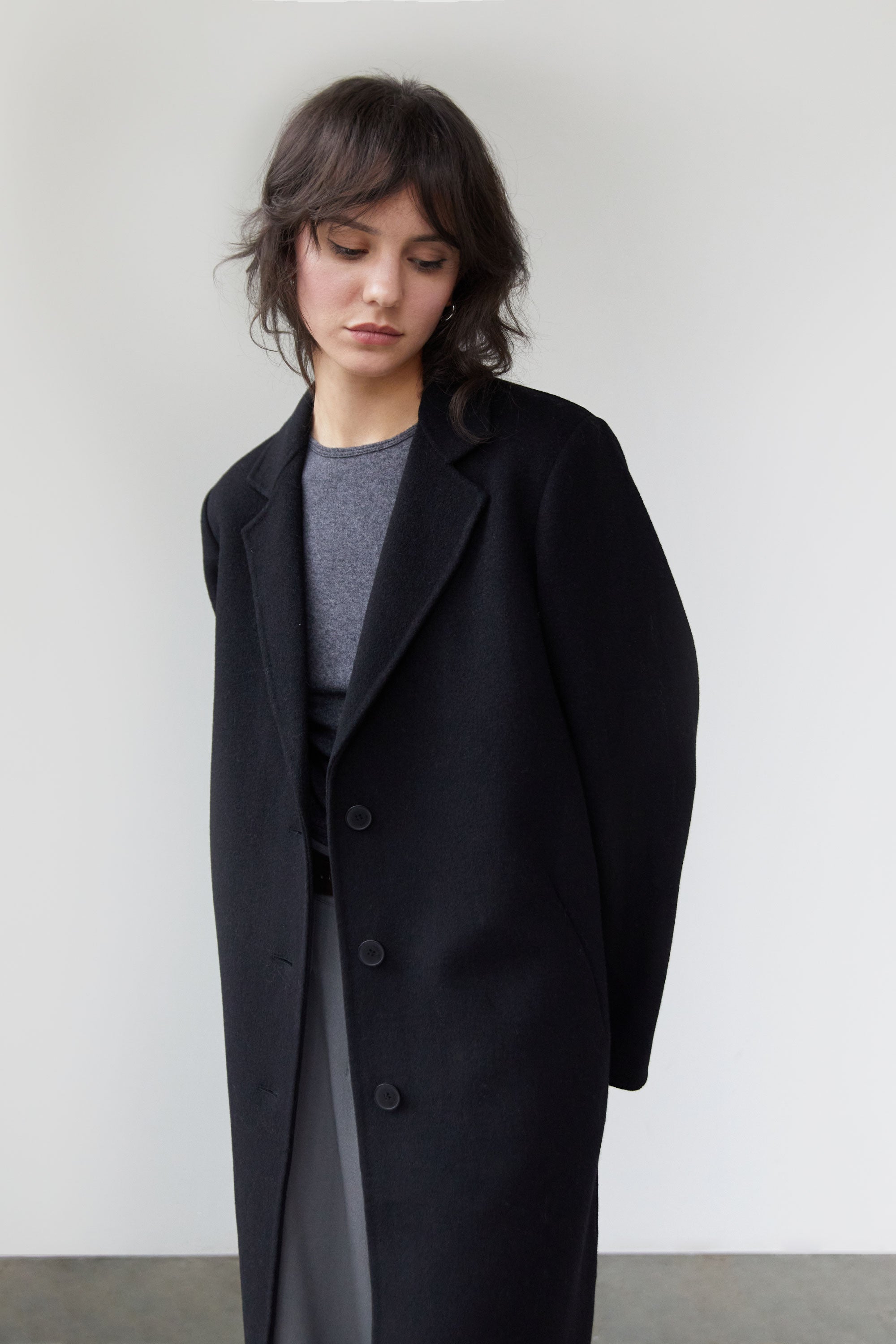 CLASSIC FIT WOOL BLEND COAT Clearance Affordable