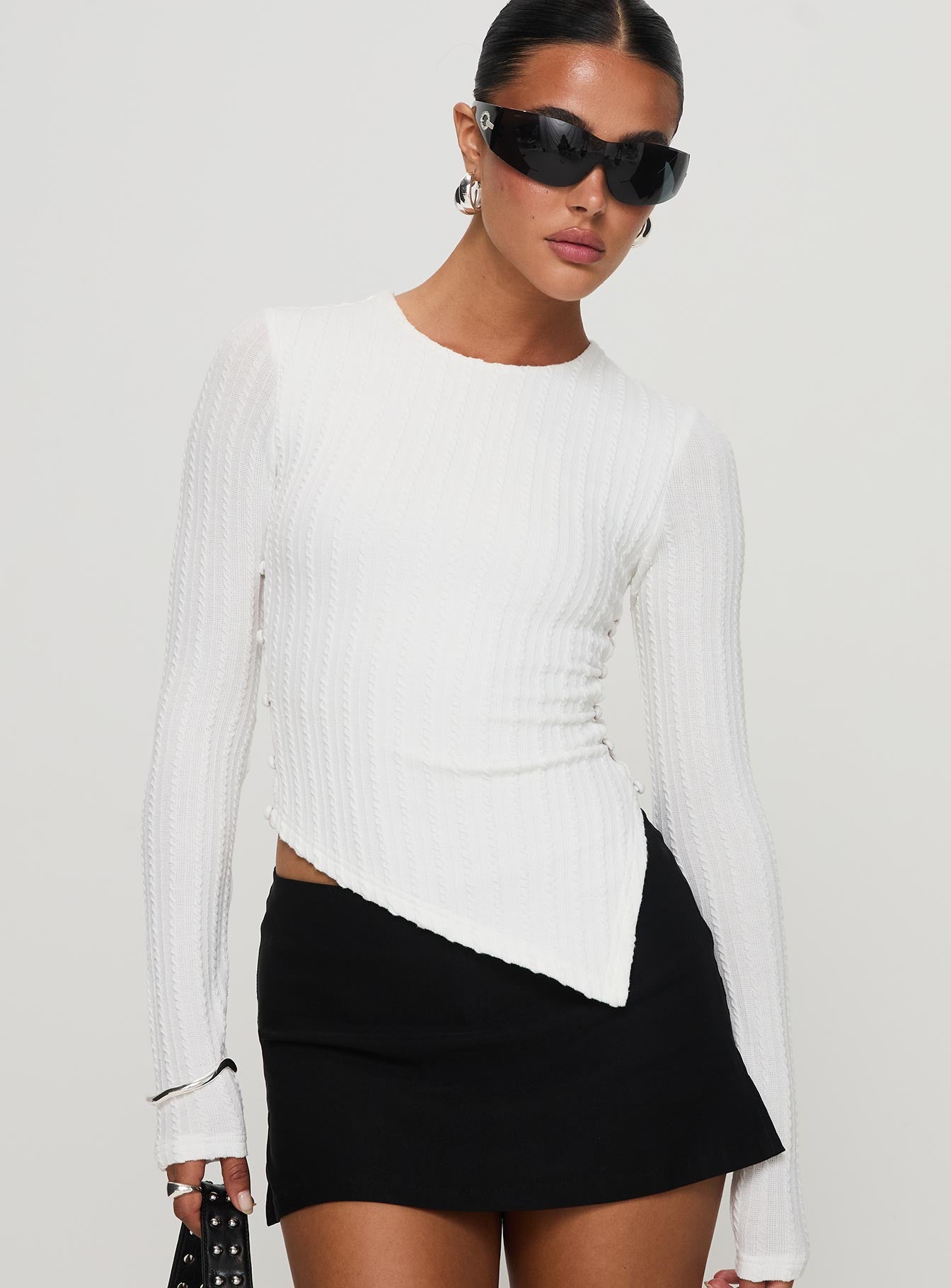 Yulkie Long Sleeve Top White Shipping Outlet Store Online