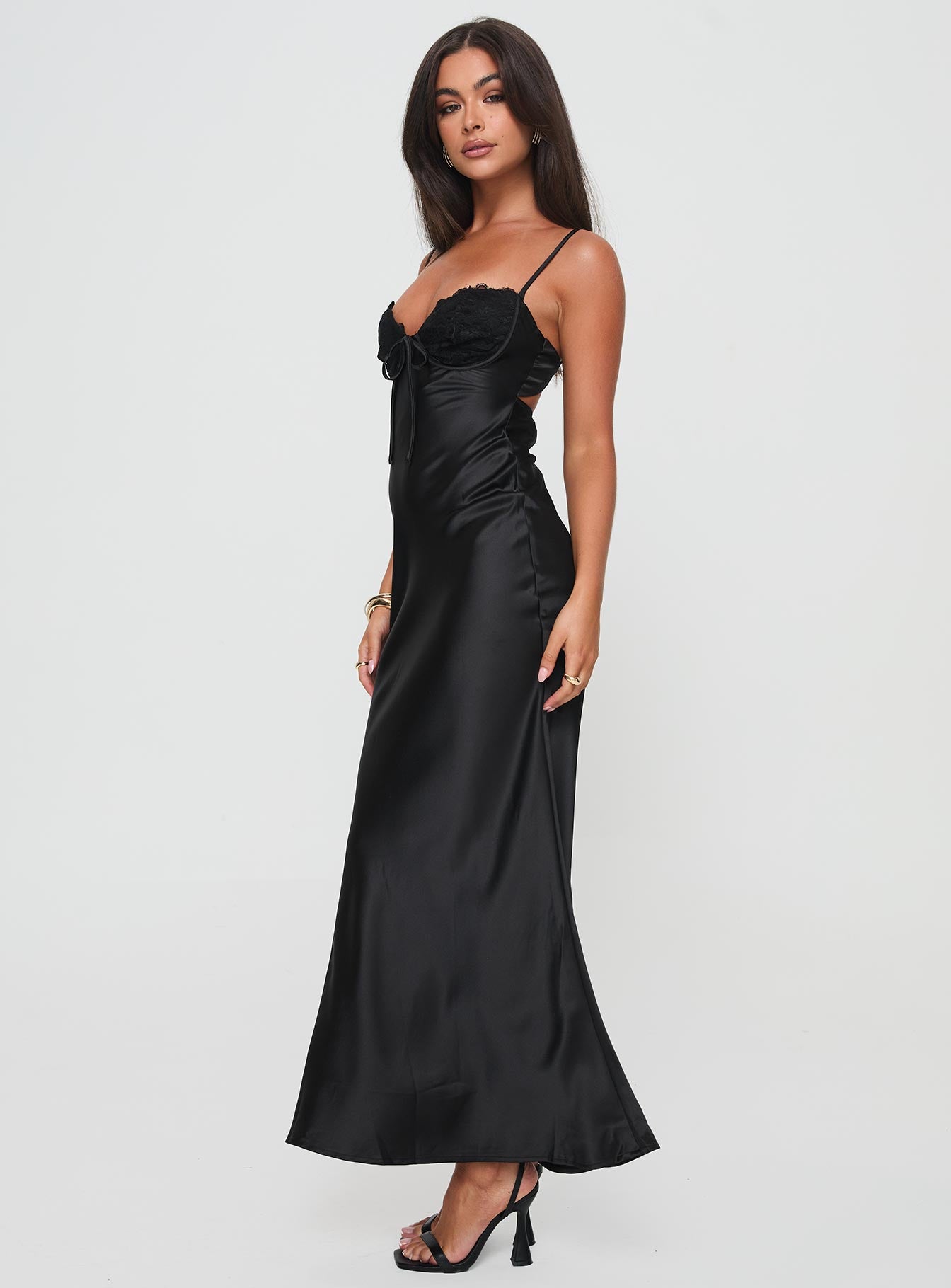 Fadyen Bias Cut Maxi Dress Black Petite Buy Cheap Buy