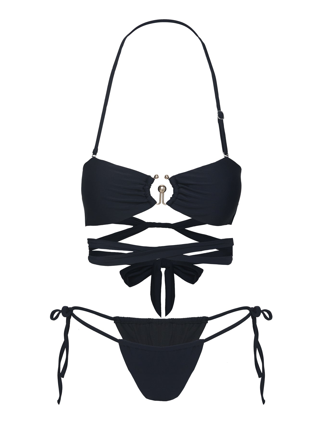 Southall Strapless Bikini Top Black Official Online