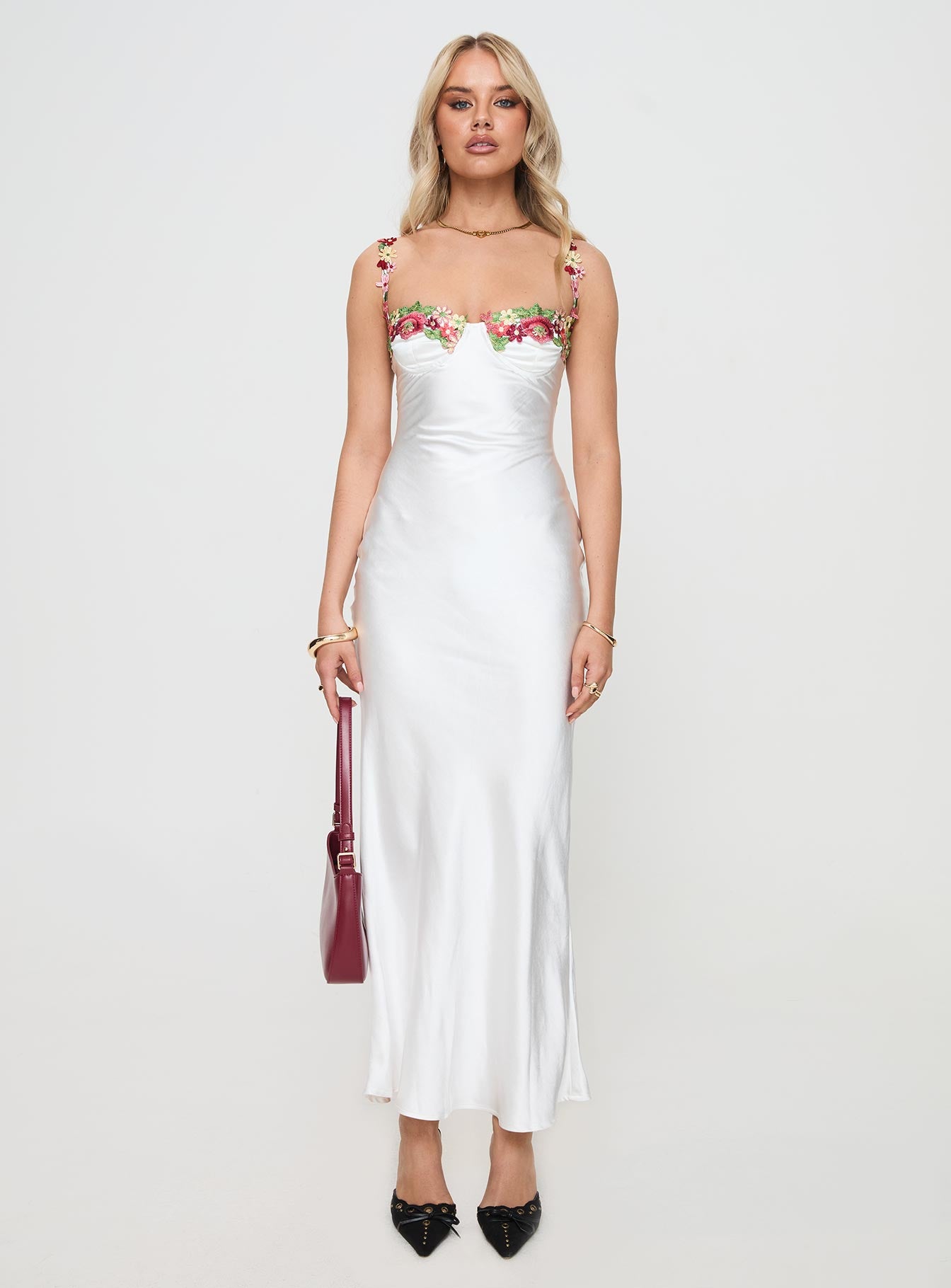 Kenzie Maxi Dress White Outlet Collections