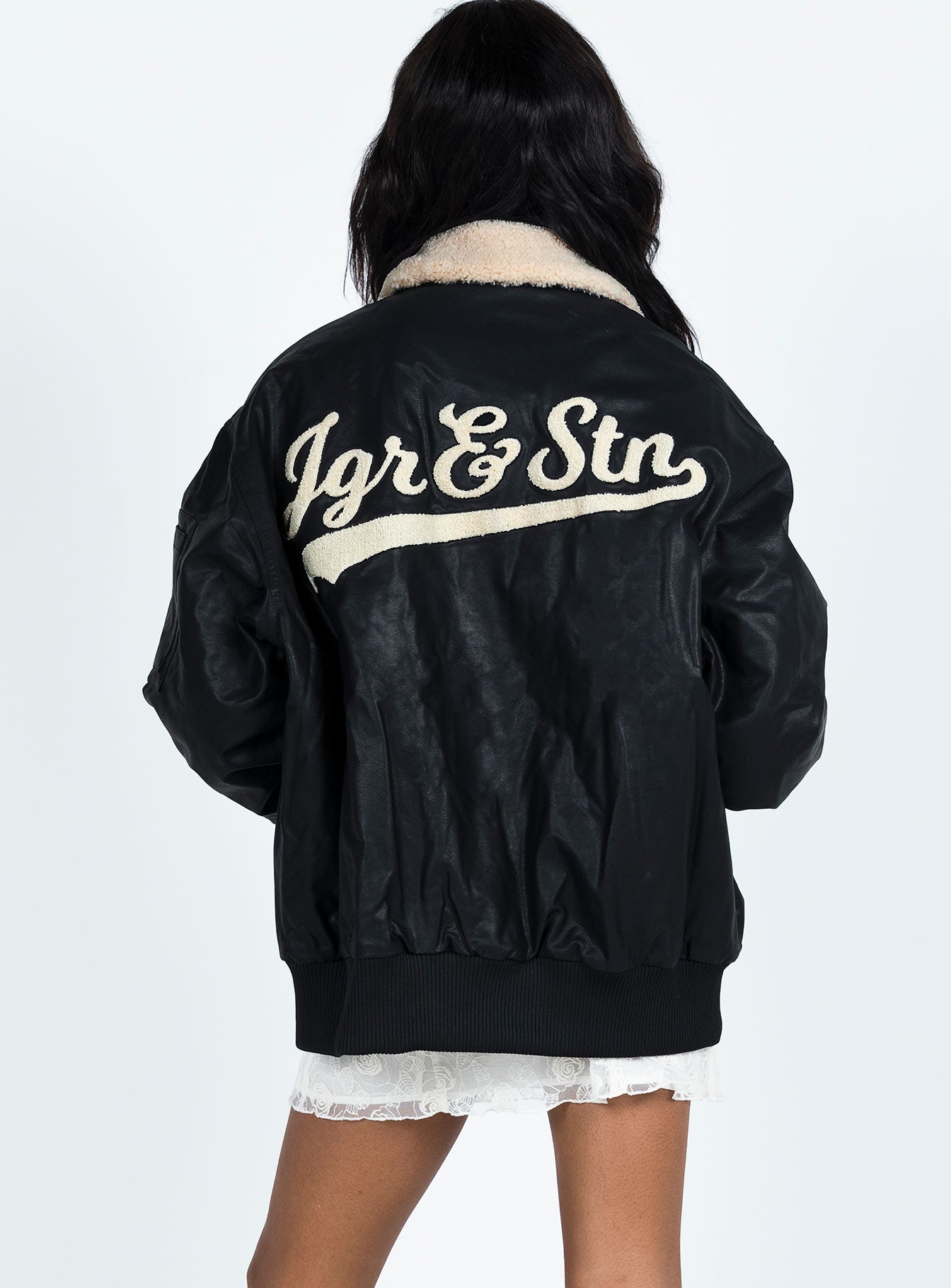 JGR & STN Curveball Bomber Jacket Black Cheapest Pice Cheap Pice