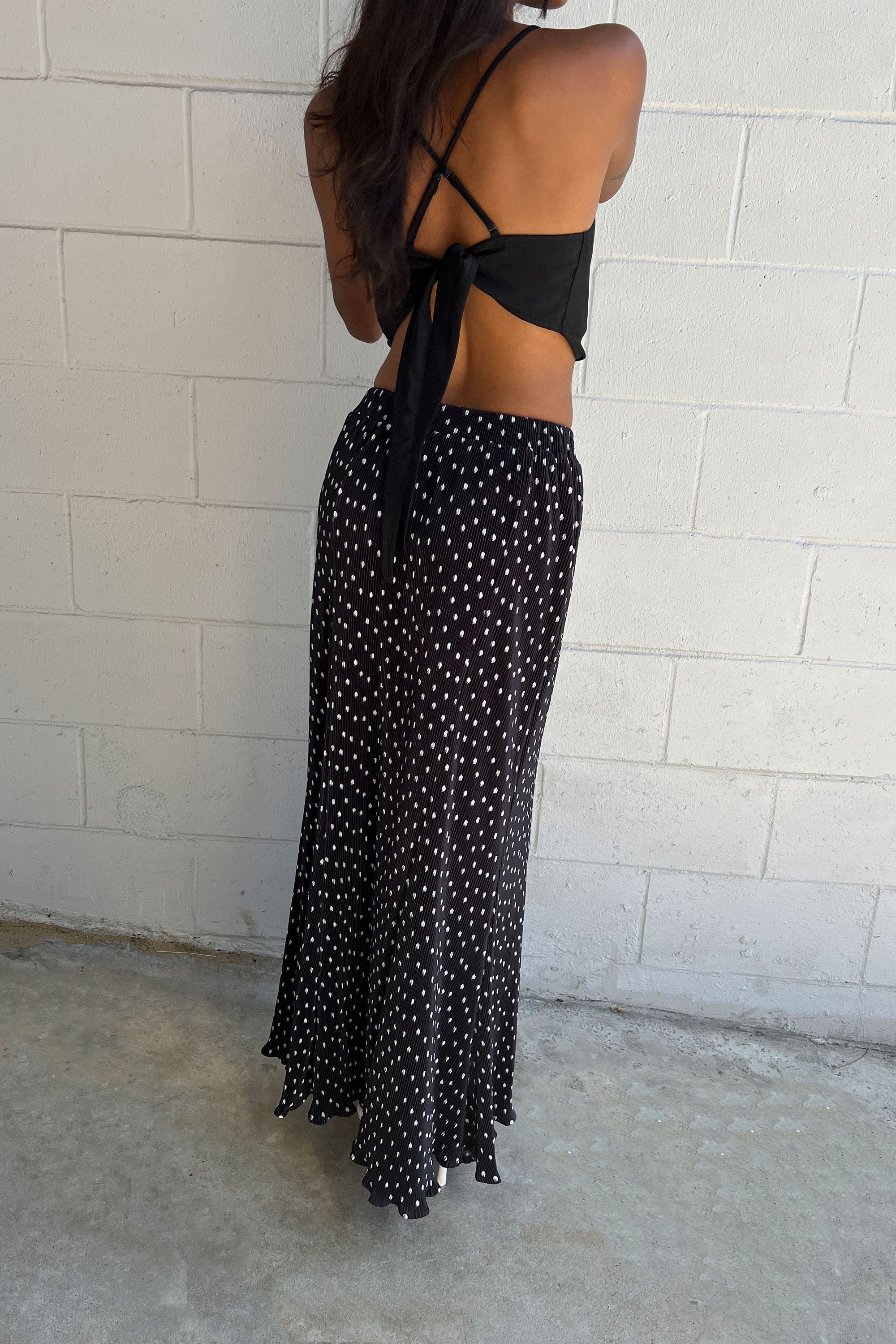 PLEATED PRINTED MAXI SKIRT Cheap Sale Low Cost