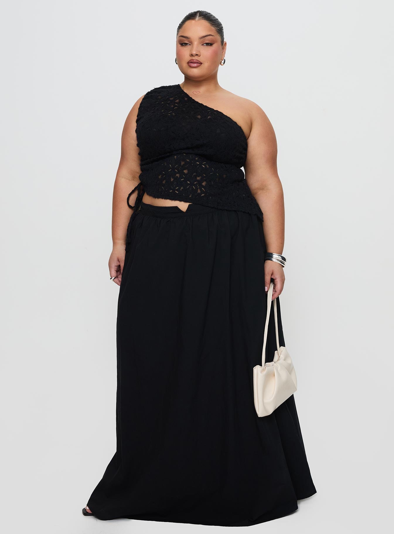 Sensua One Shoulder Top Black Buy Cheap Best Sale