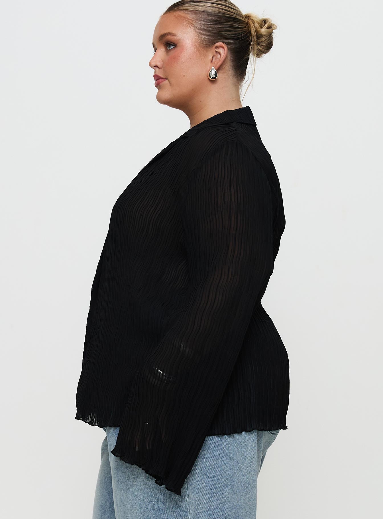 Selma Shirt Black Curve Cheap Sale Shop For