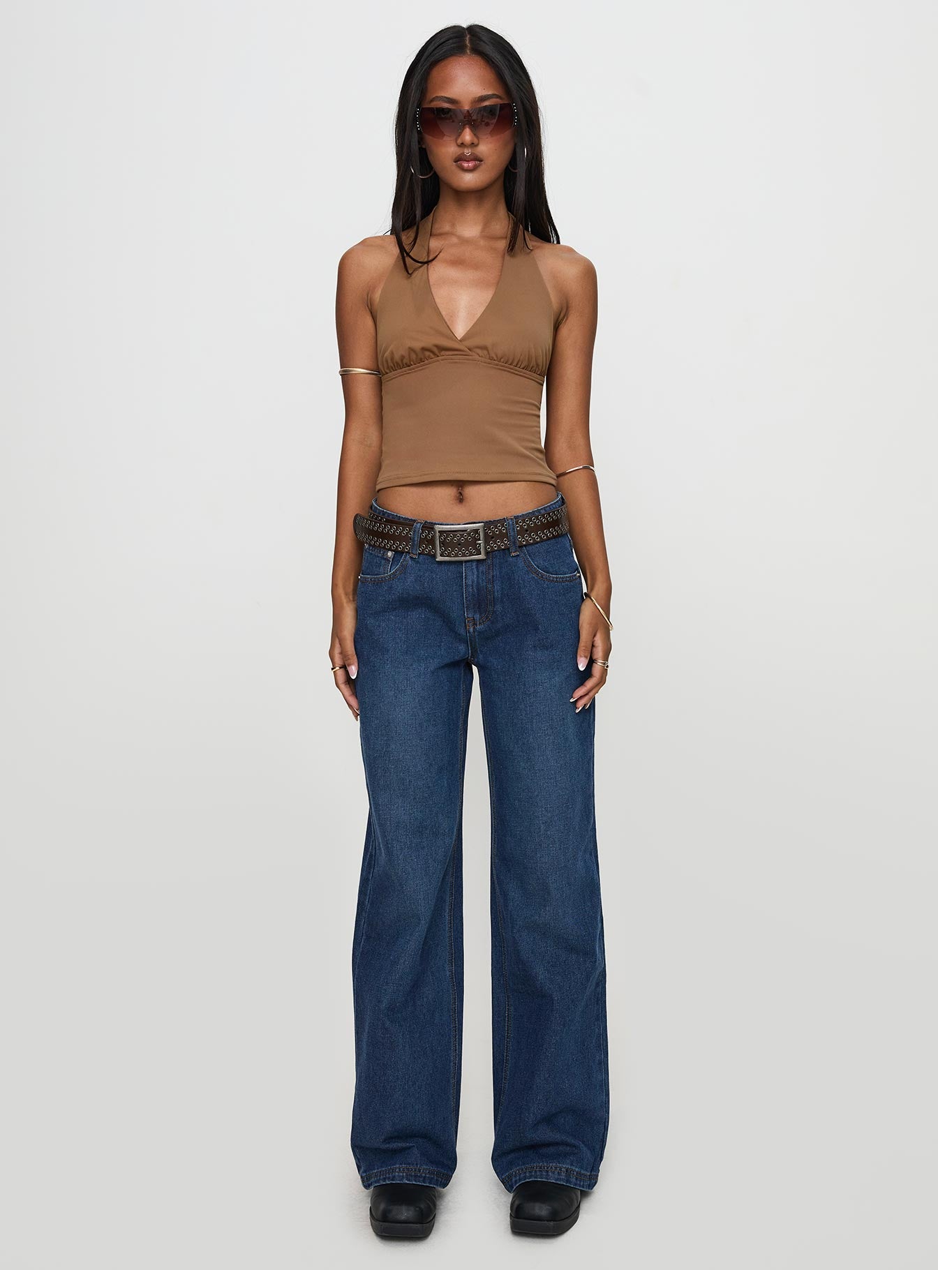 Whimsy Halter Top Chocolate Best Pices Cheap Pice