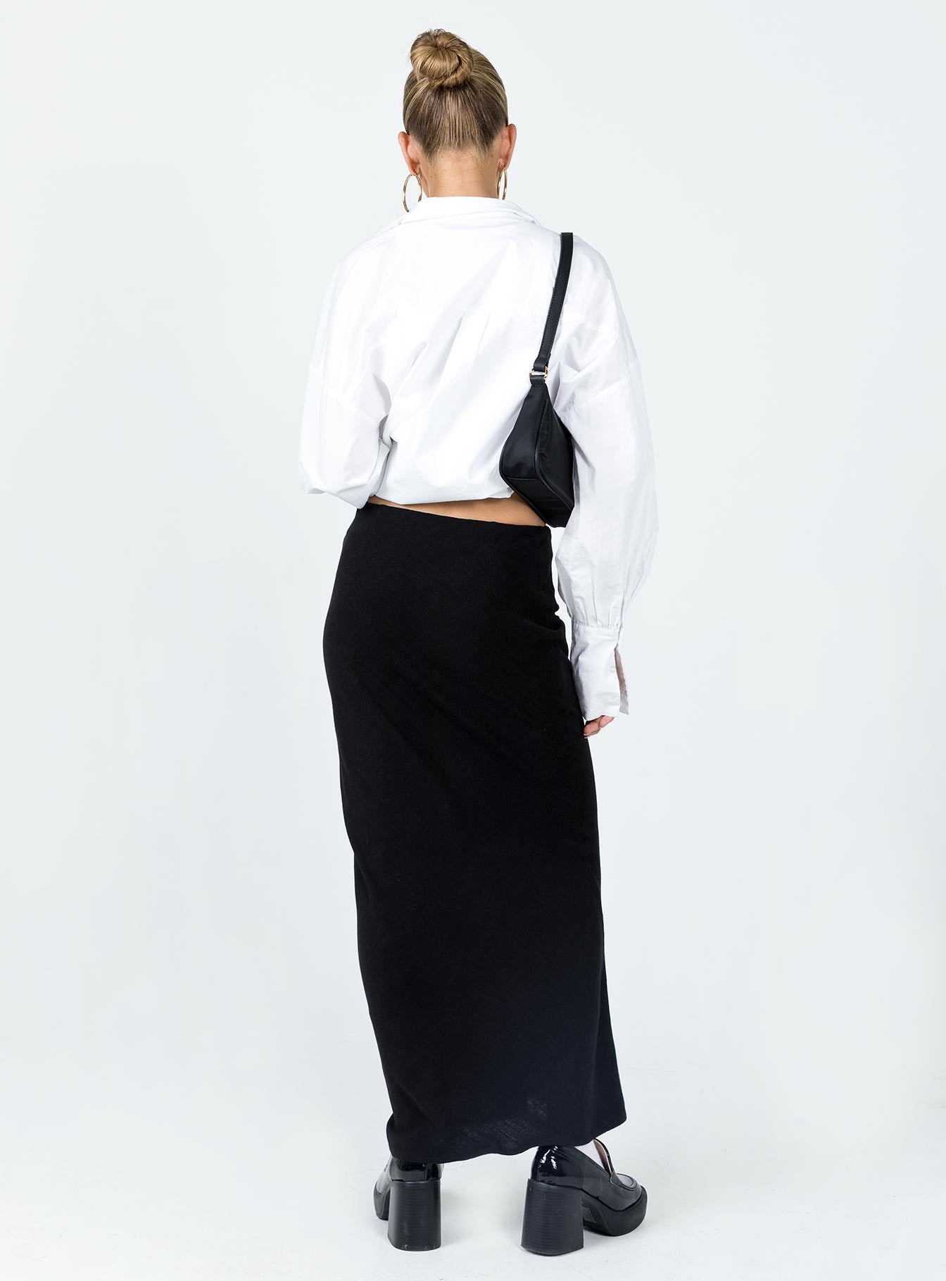 Jodie Maxi Skirt Black Petite Brand New Unisex