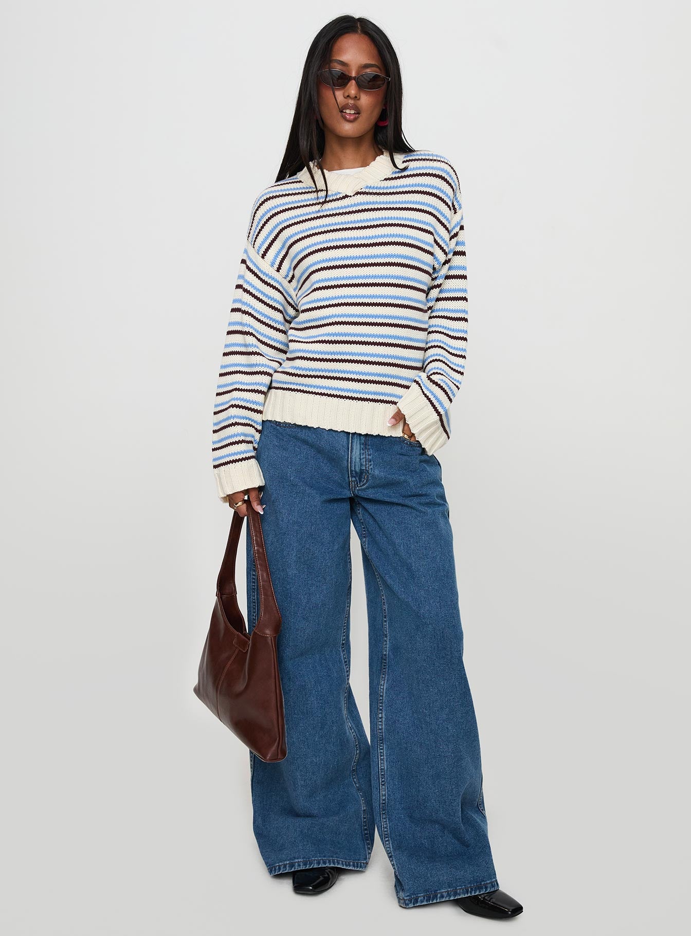 Karolyn Sweater Blue Stripe New Arrival Cheap Online