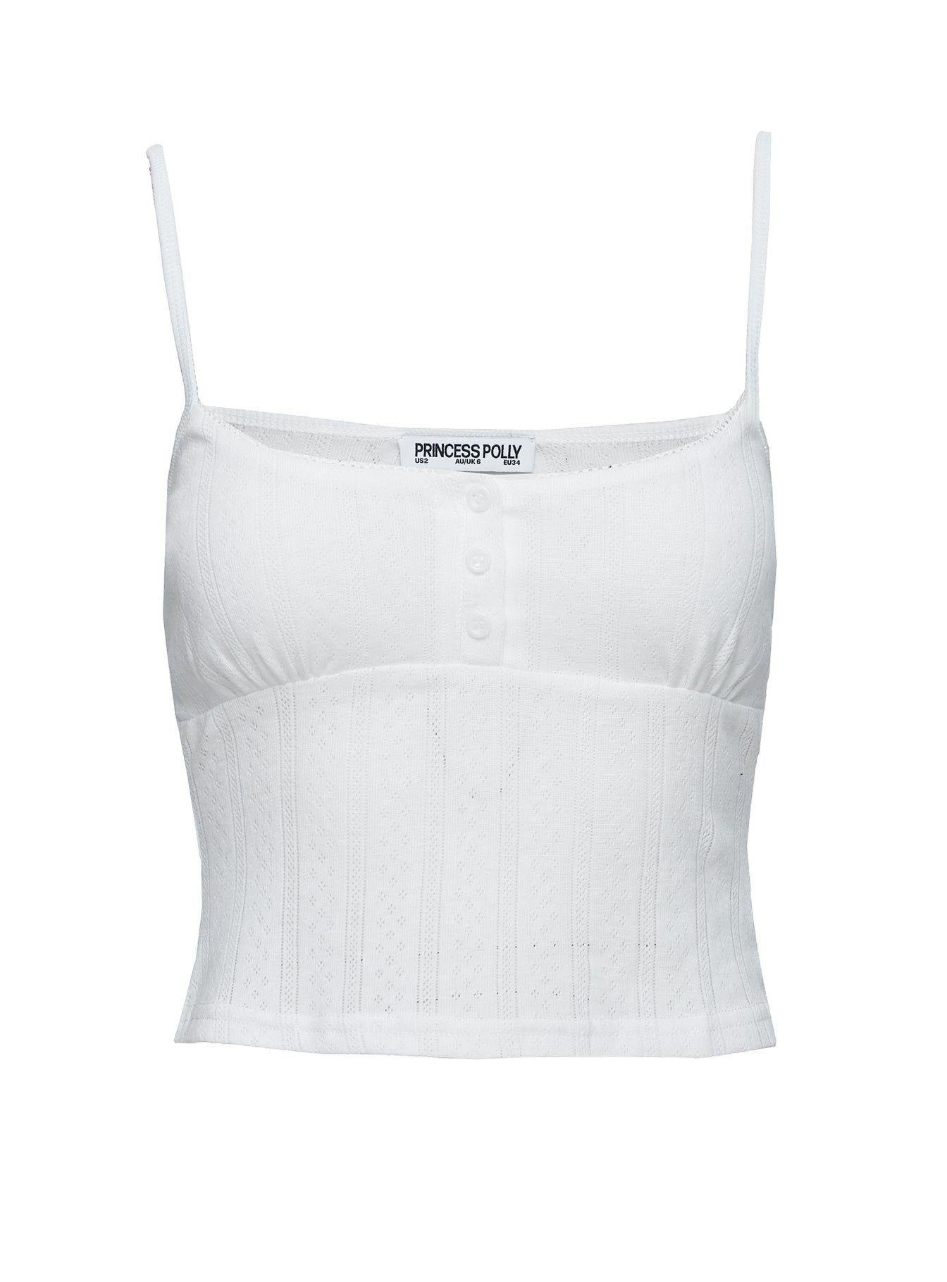 On A Cloud Pointelle Sleep Tank Top White Outlet Deals