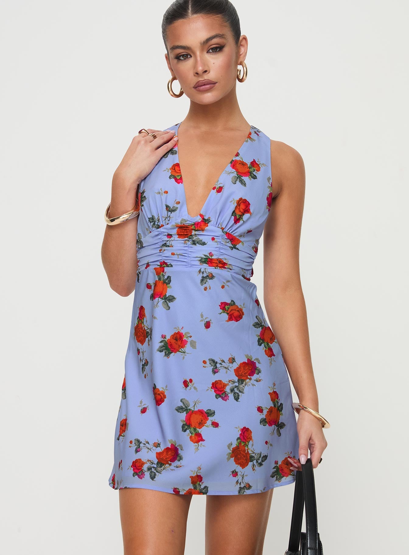 Connelly Mini Dress Blue Floral Free Shipping Reliable