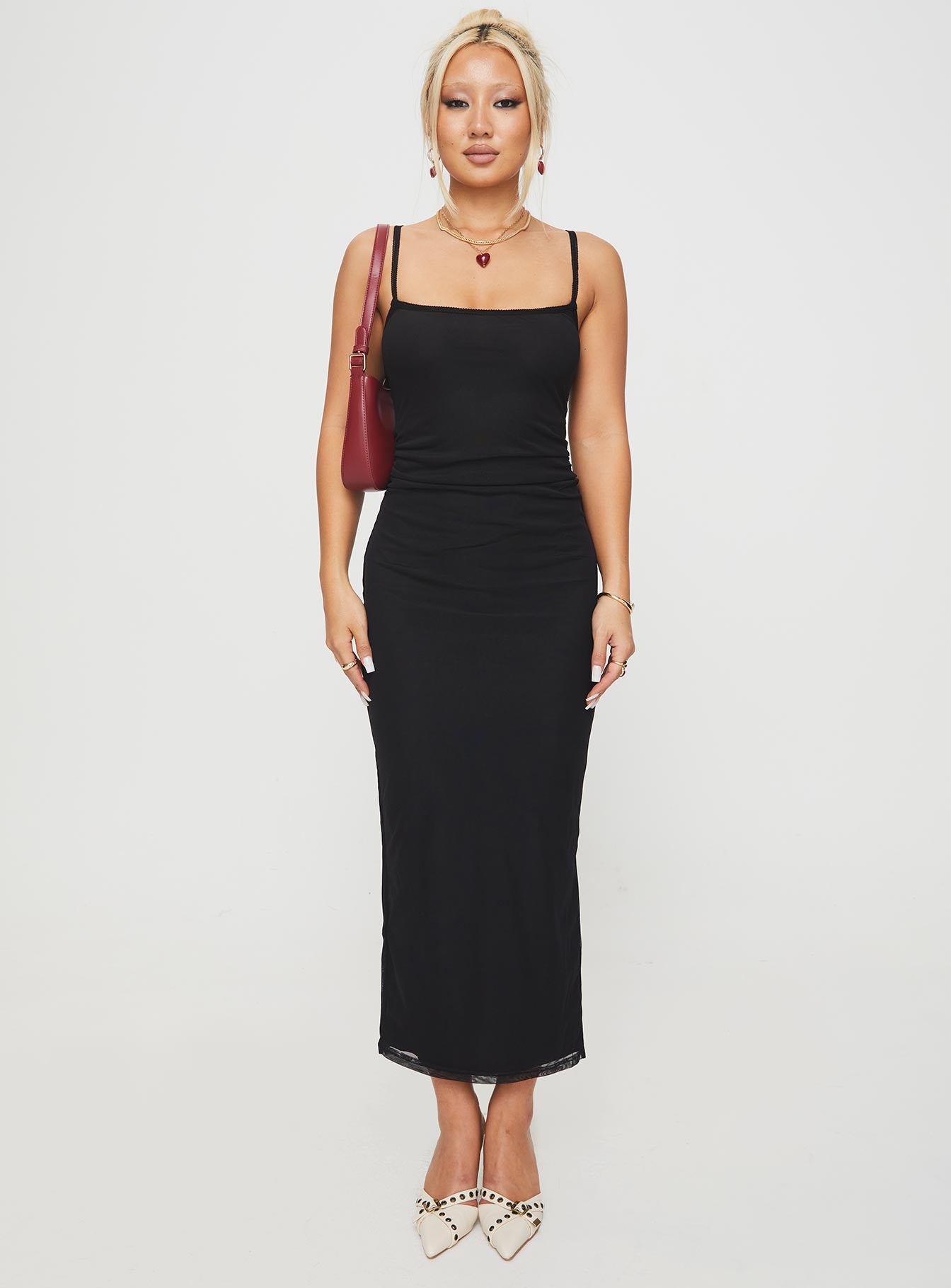 Apolline Maxi Dress Black Buy Cheap Release Dates