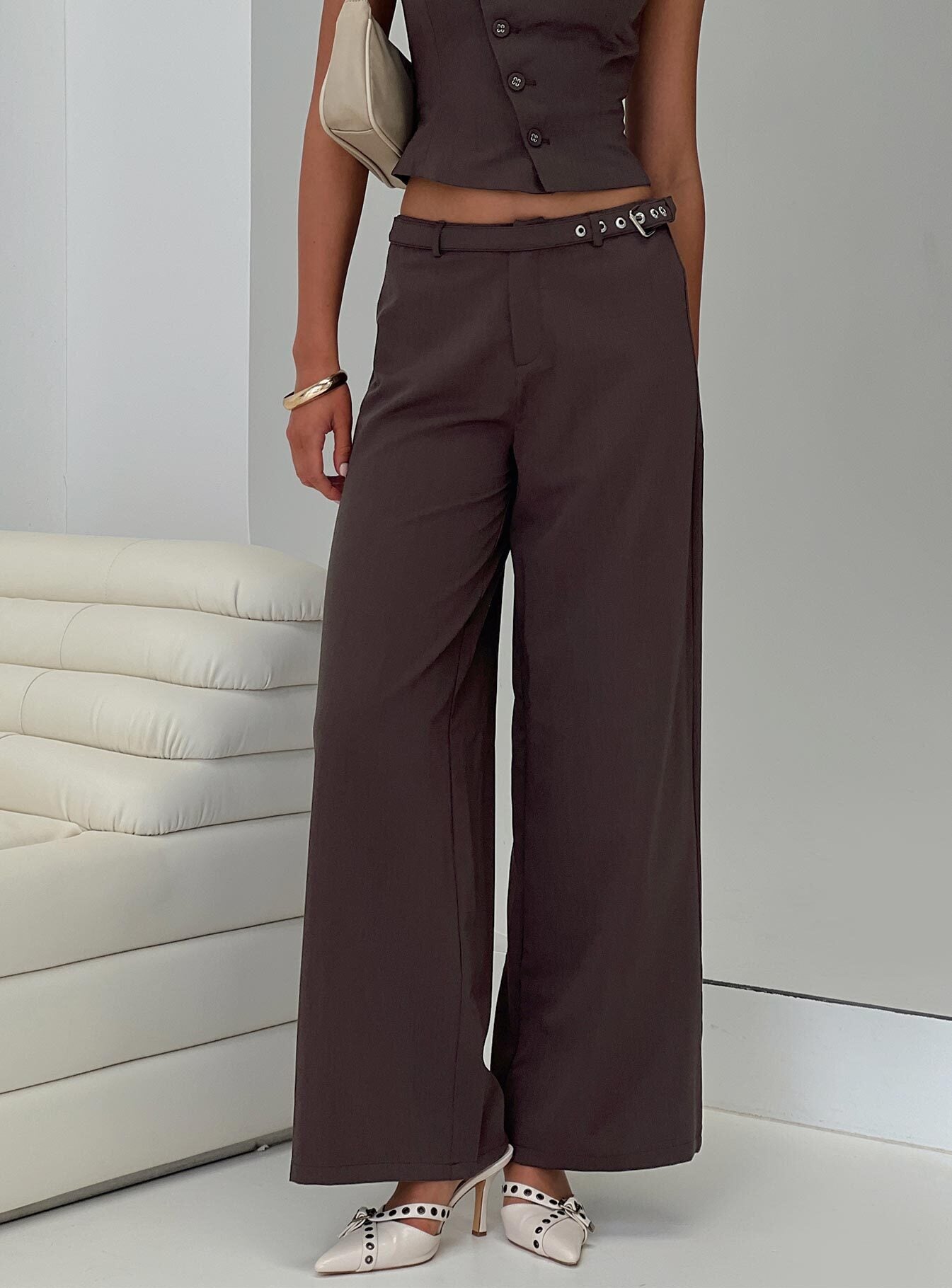 Miku Pants Brown Petite Clearance Online Online