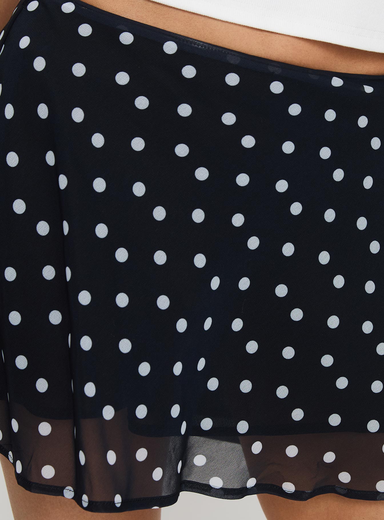 Dapple Bias Mini Skirt Black Polka Dot Discount Outlet Locations