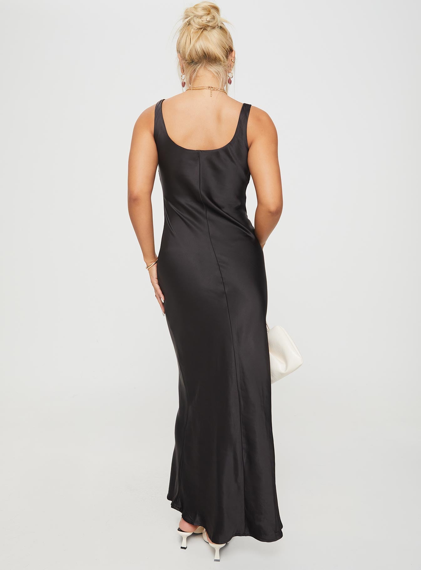 Penelopy Bias Cut Maxi Dress Black Cheap Online