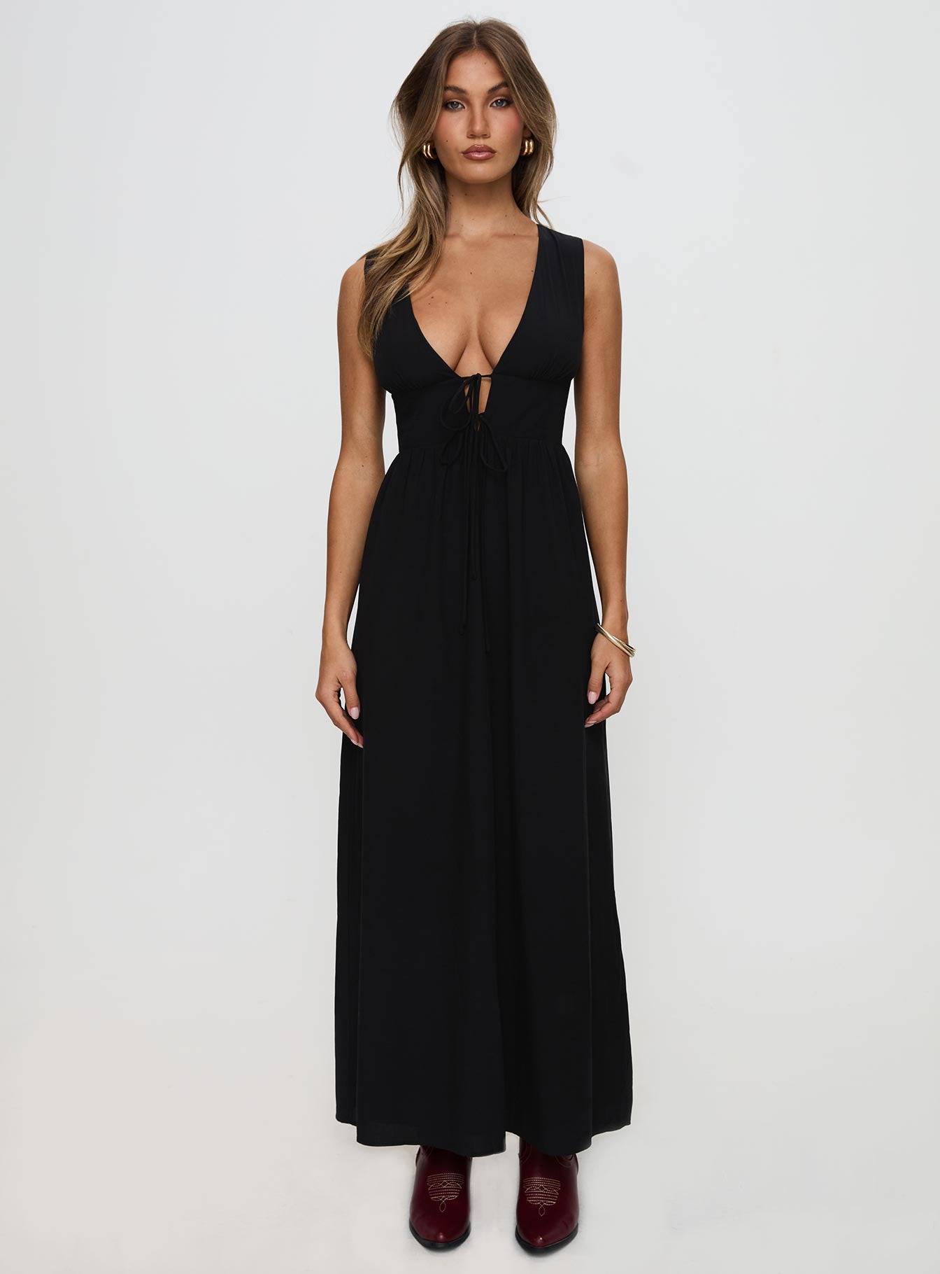 Pokey Maxi Dress Black Cost For Sale