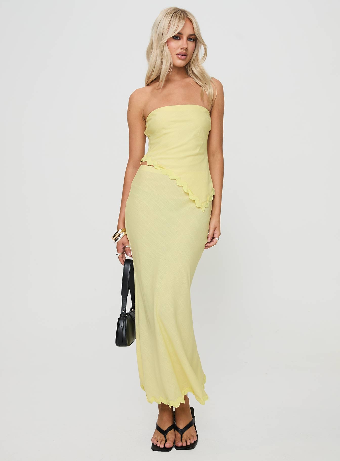 Silvershore Maxi Skirt Yellow Finishline For Sale