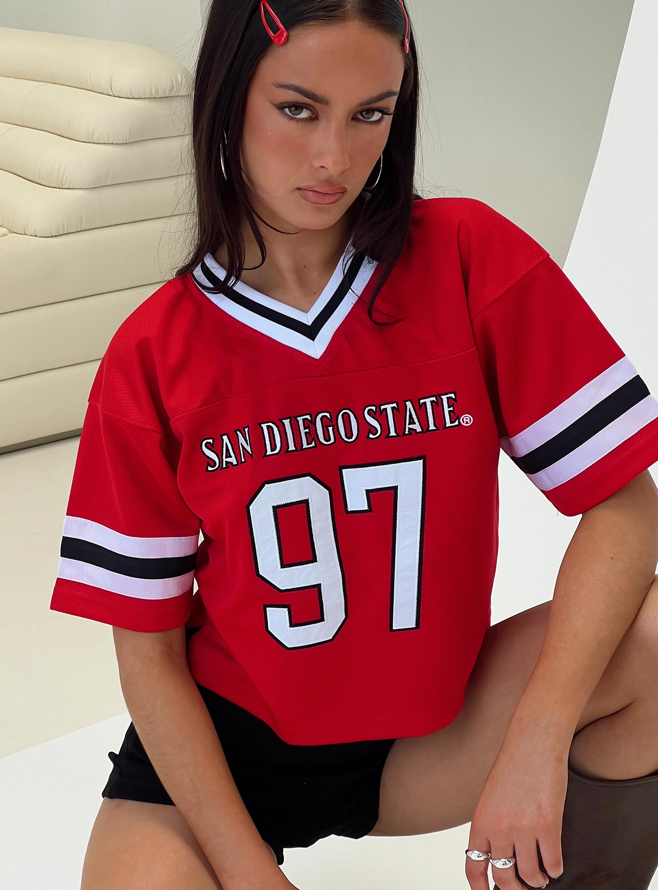 SDSU Football Jersey Red Cheap Buy