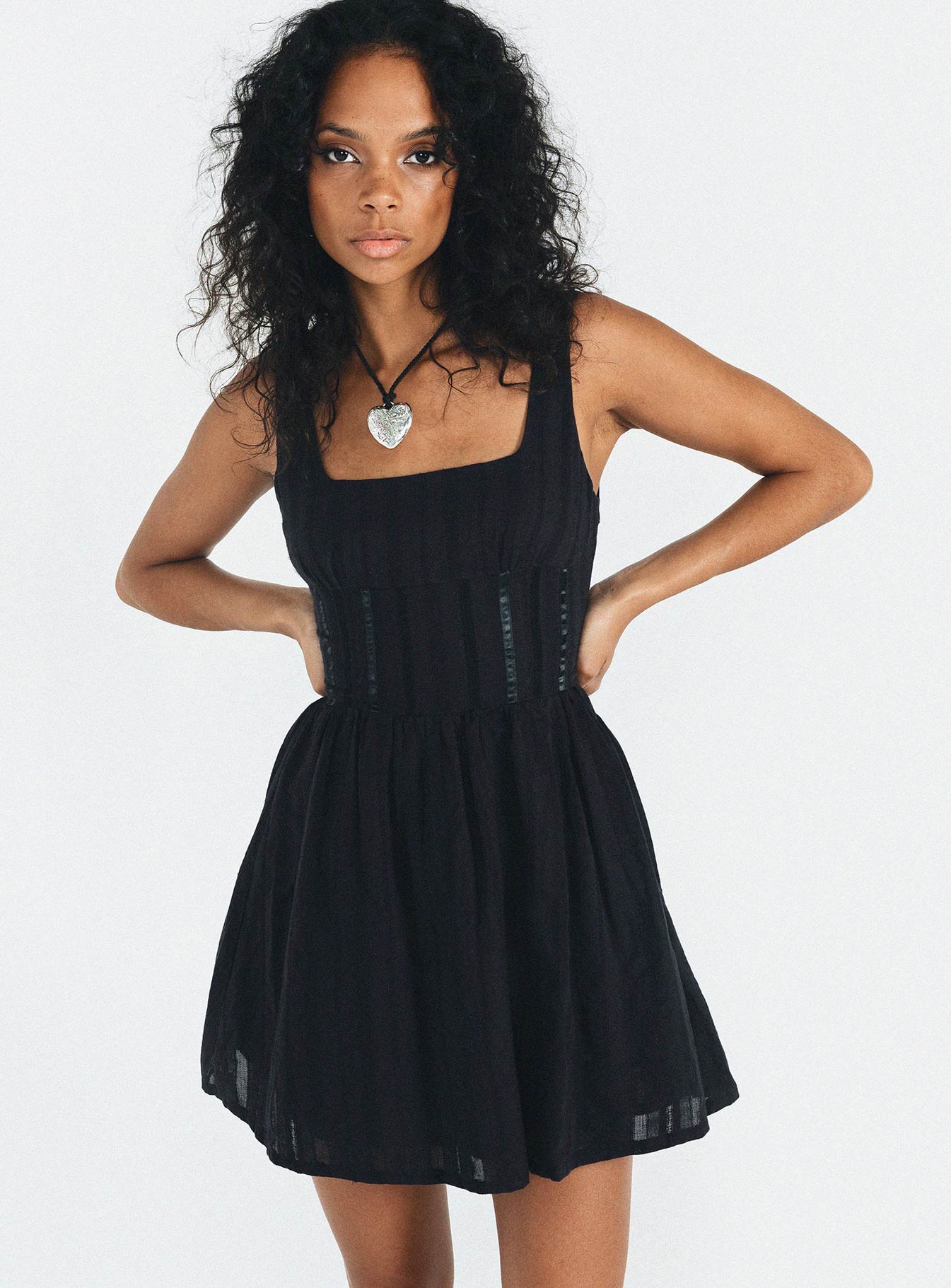 Lorinda Mini Dress Black Footlocker Finishline Online