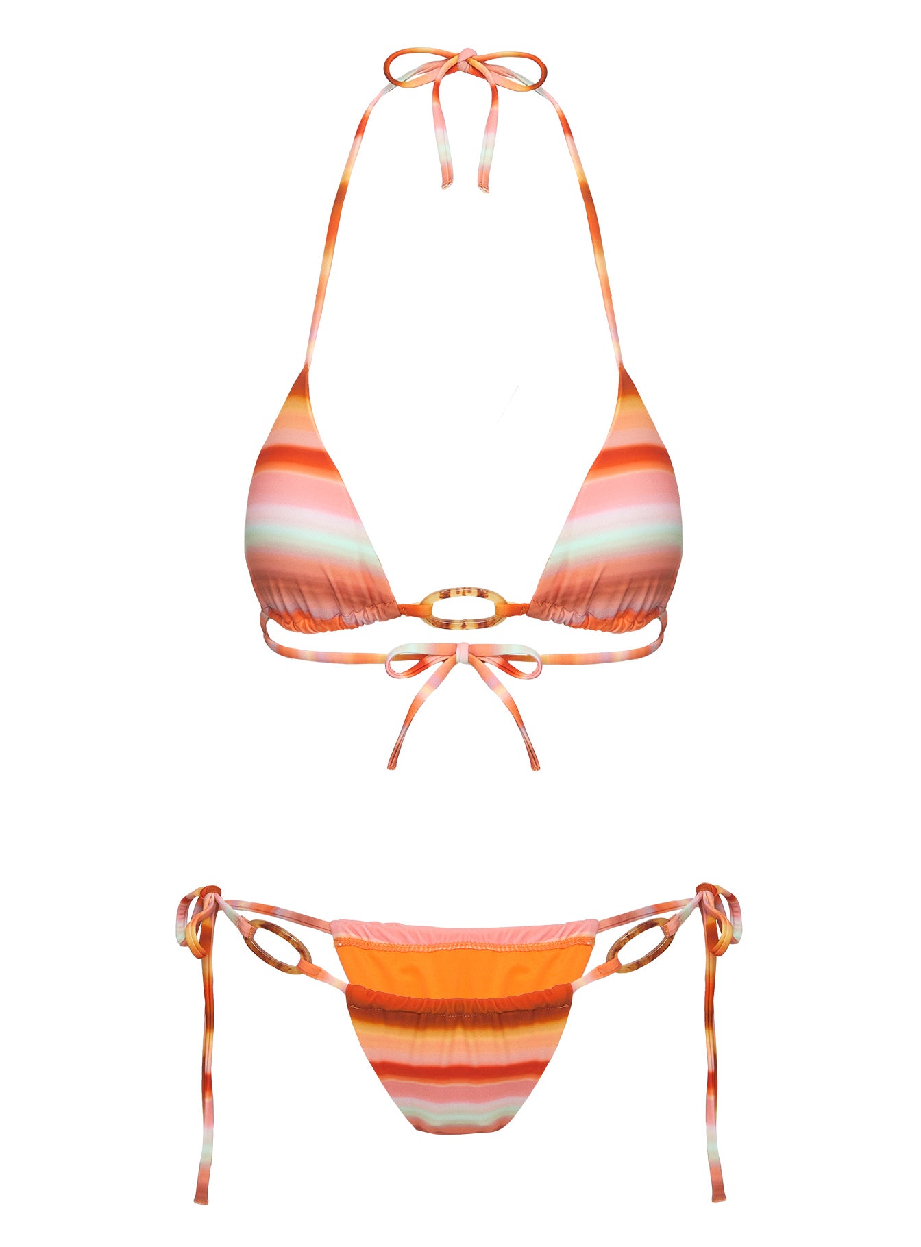 Intrinsic Tie Bikini Bottoms Orange Multi For Nice Cheap Online