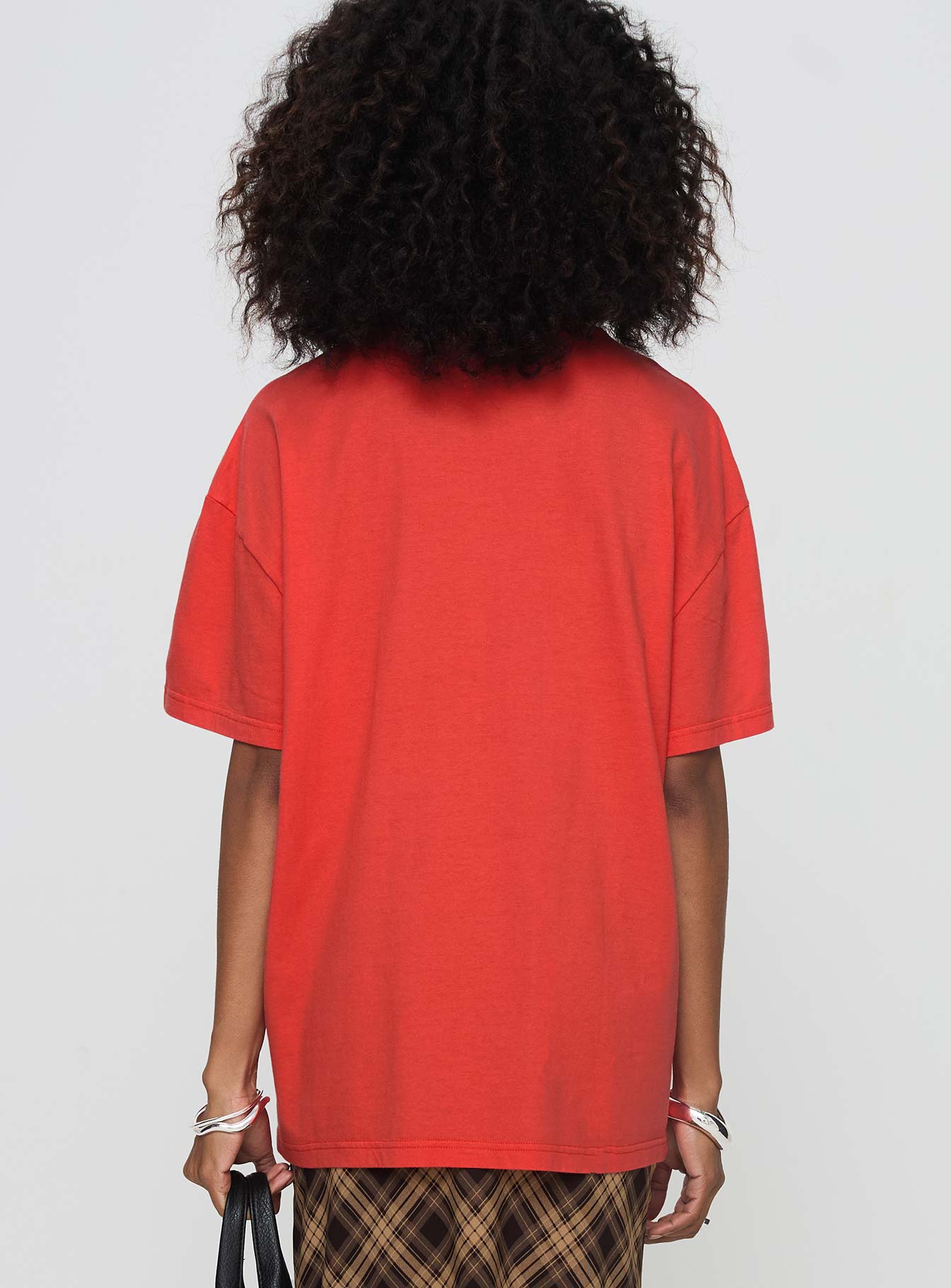 Party In Barcelona Oversized Tee Red Discount Professional