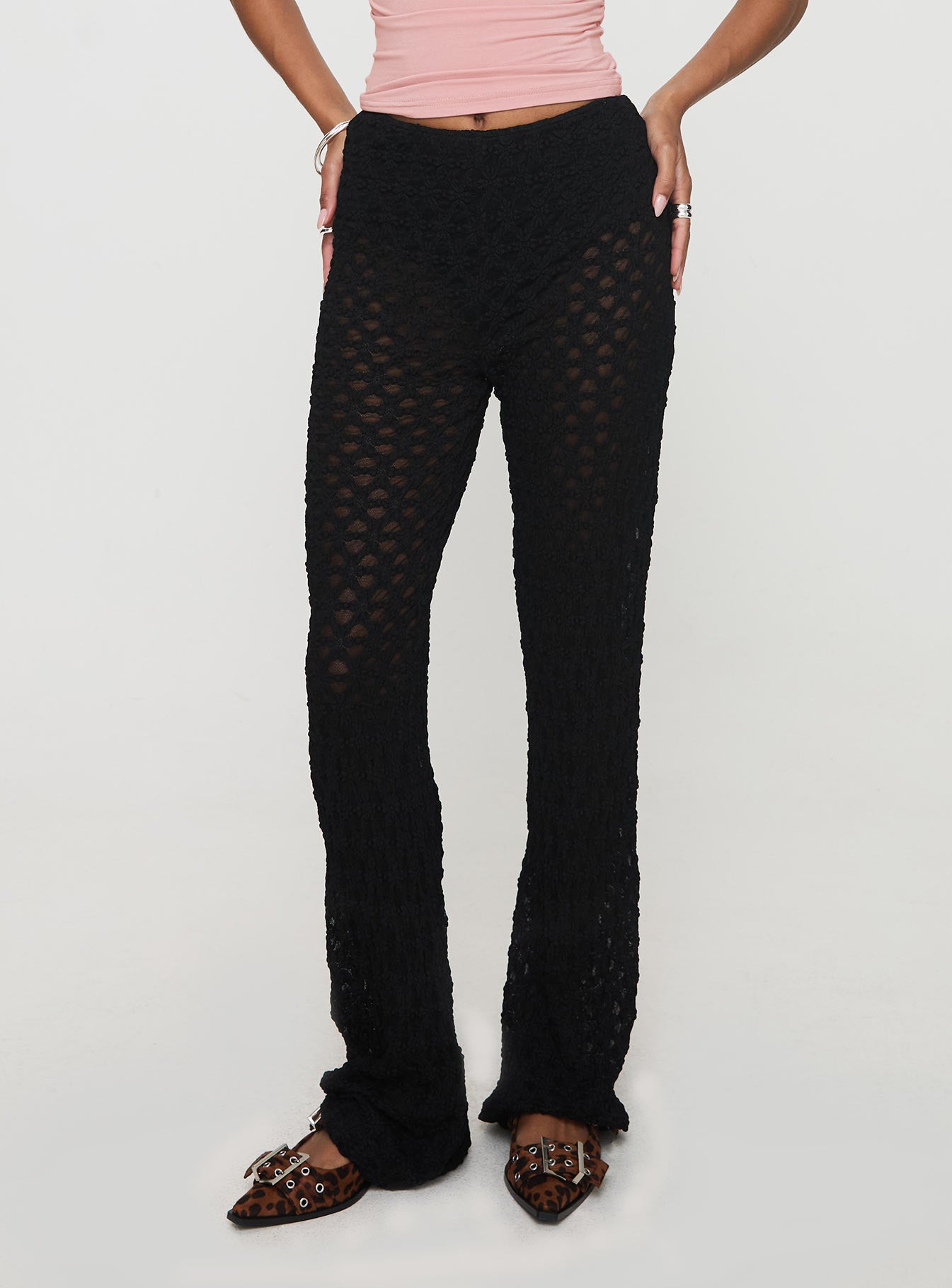 Call It What You Want Mesh Pants Black Visa Payment For Sale