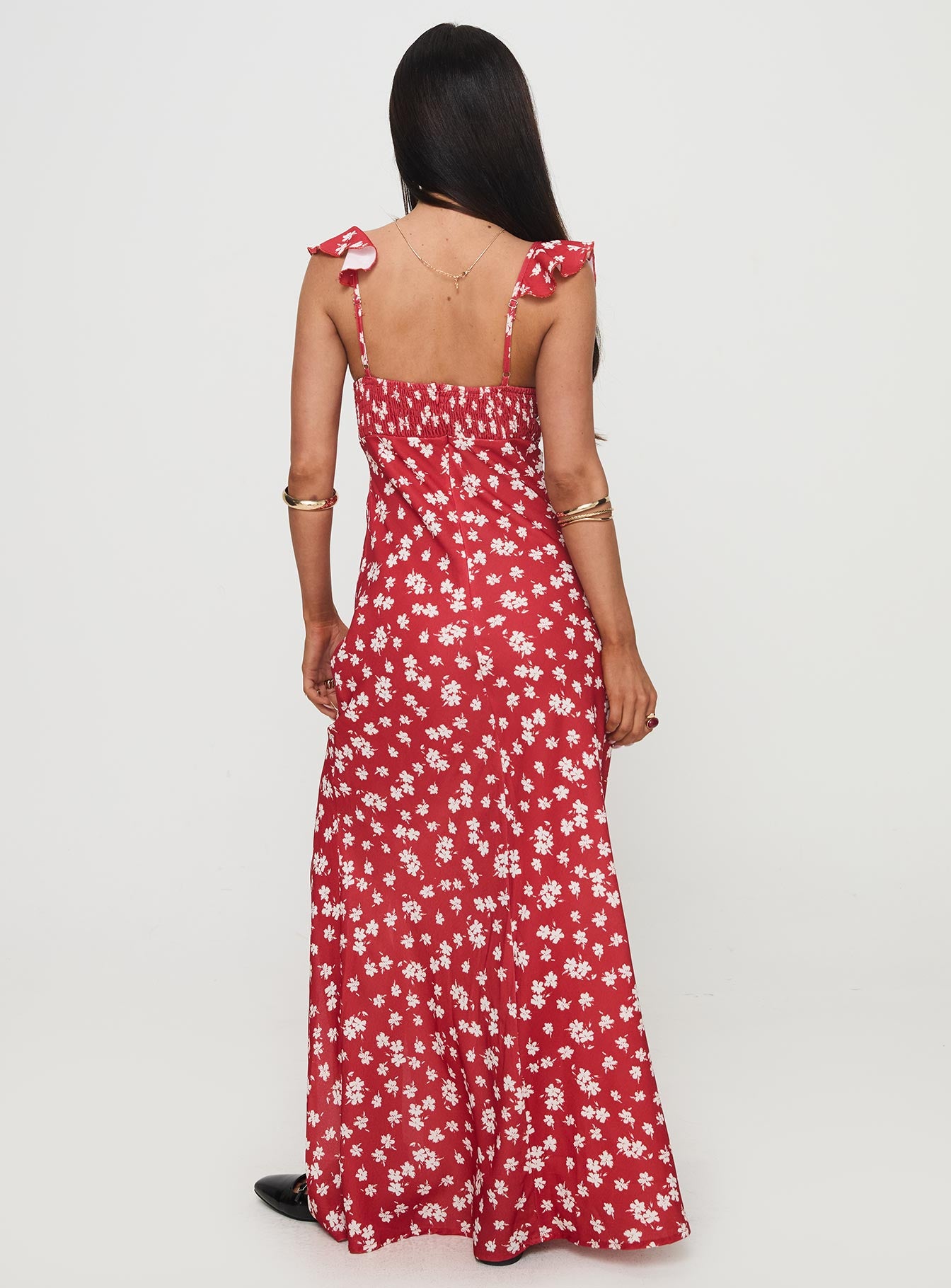 Barnadete Maxi Dress Red Free Shipping Genuine