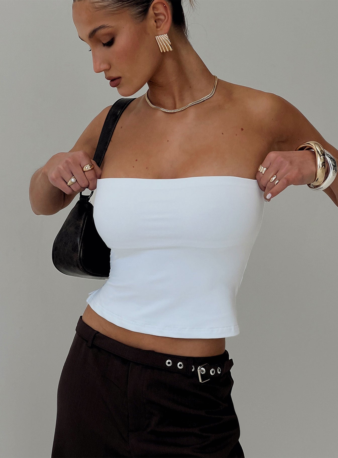 Aurorah Strapless Top White Comfortable Cheap Online