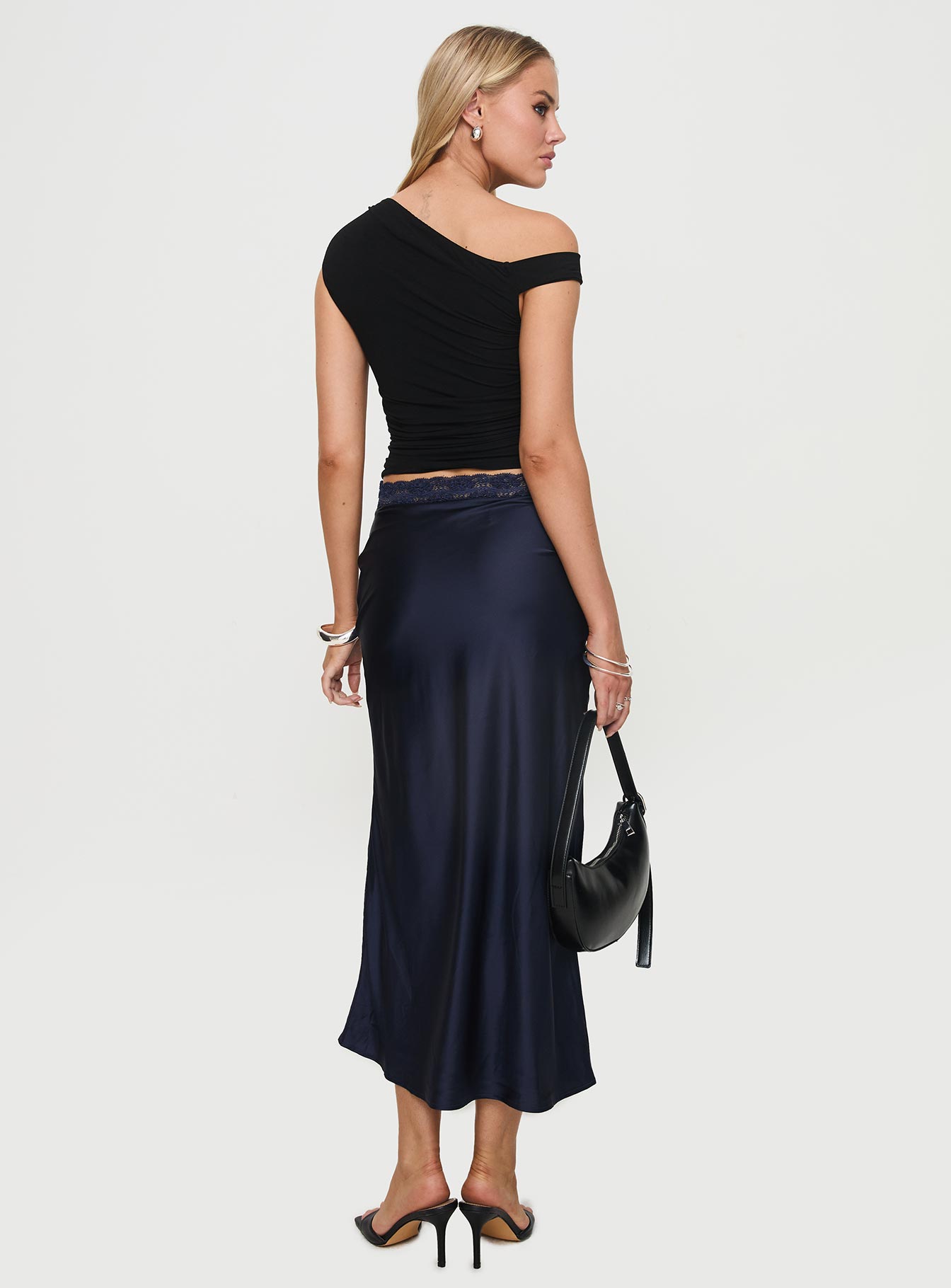 The Charmaine Maxi Skirt Navy Huge Surprise Cheap Pice