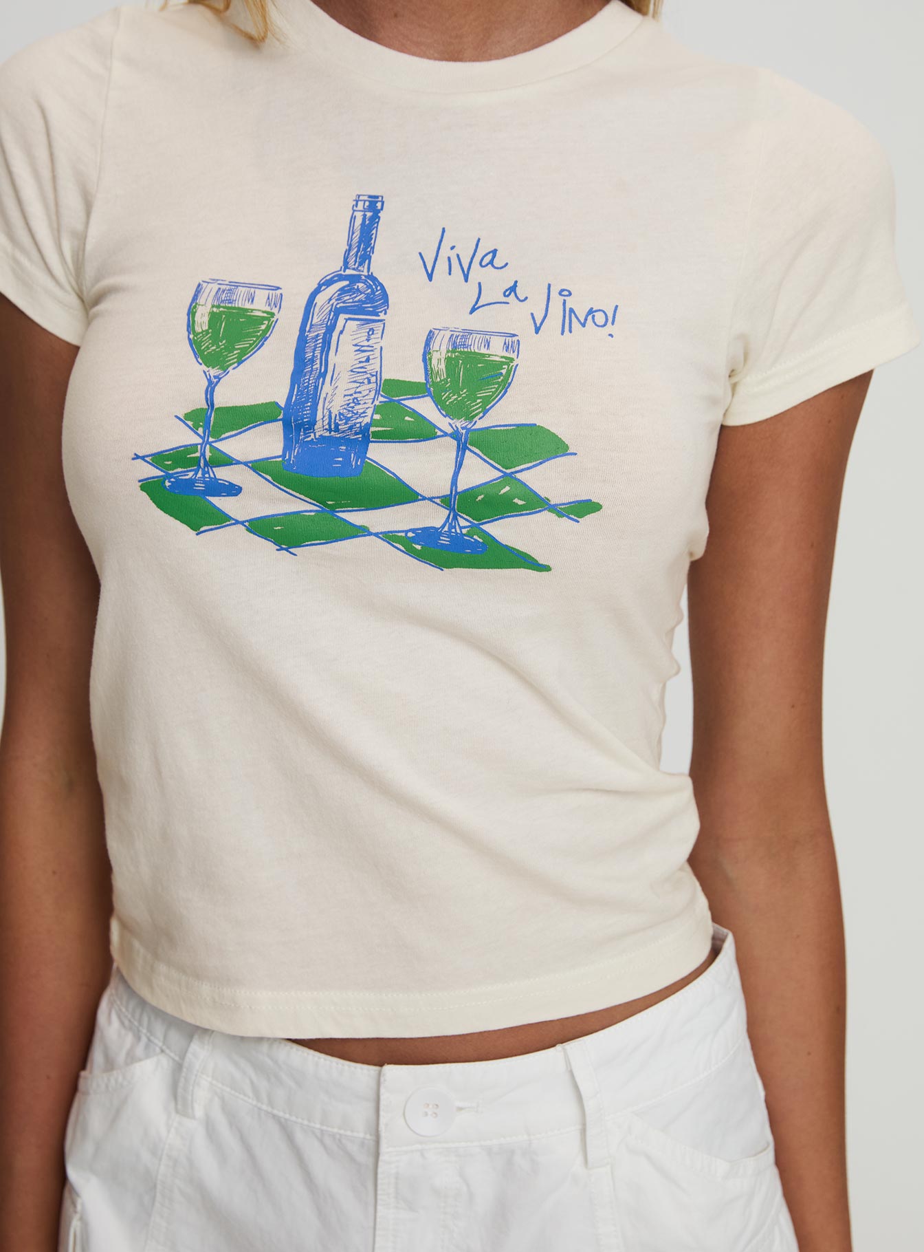 Viva La Vino Top Cream Cheap Sale Comfortable