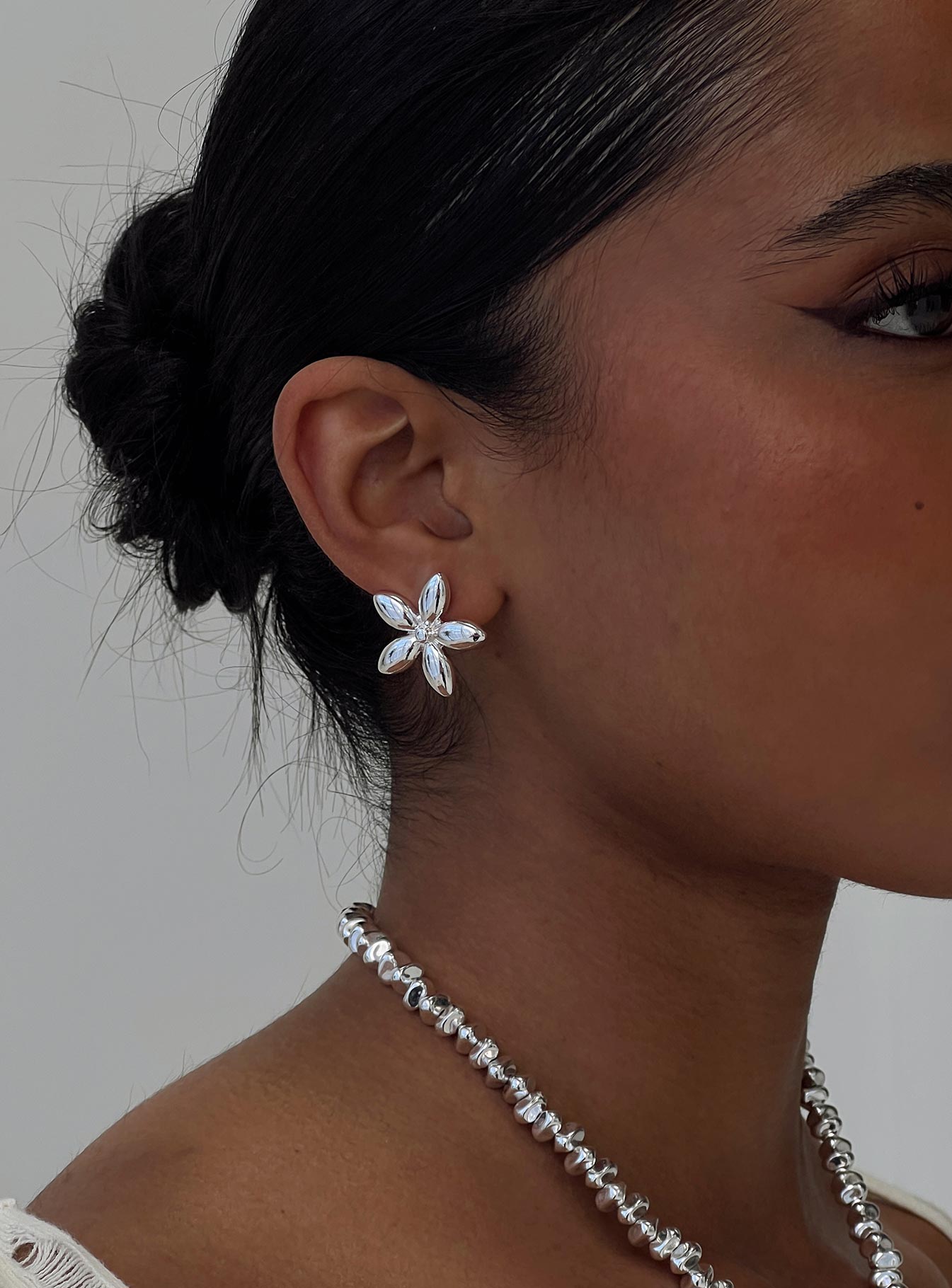 Torquil Earrings Silver Geniue Stockist Online