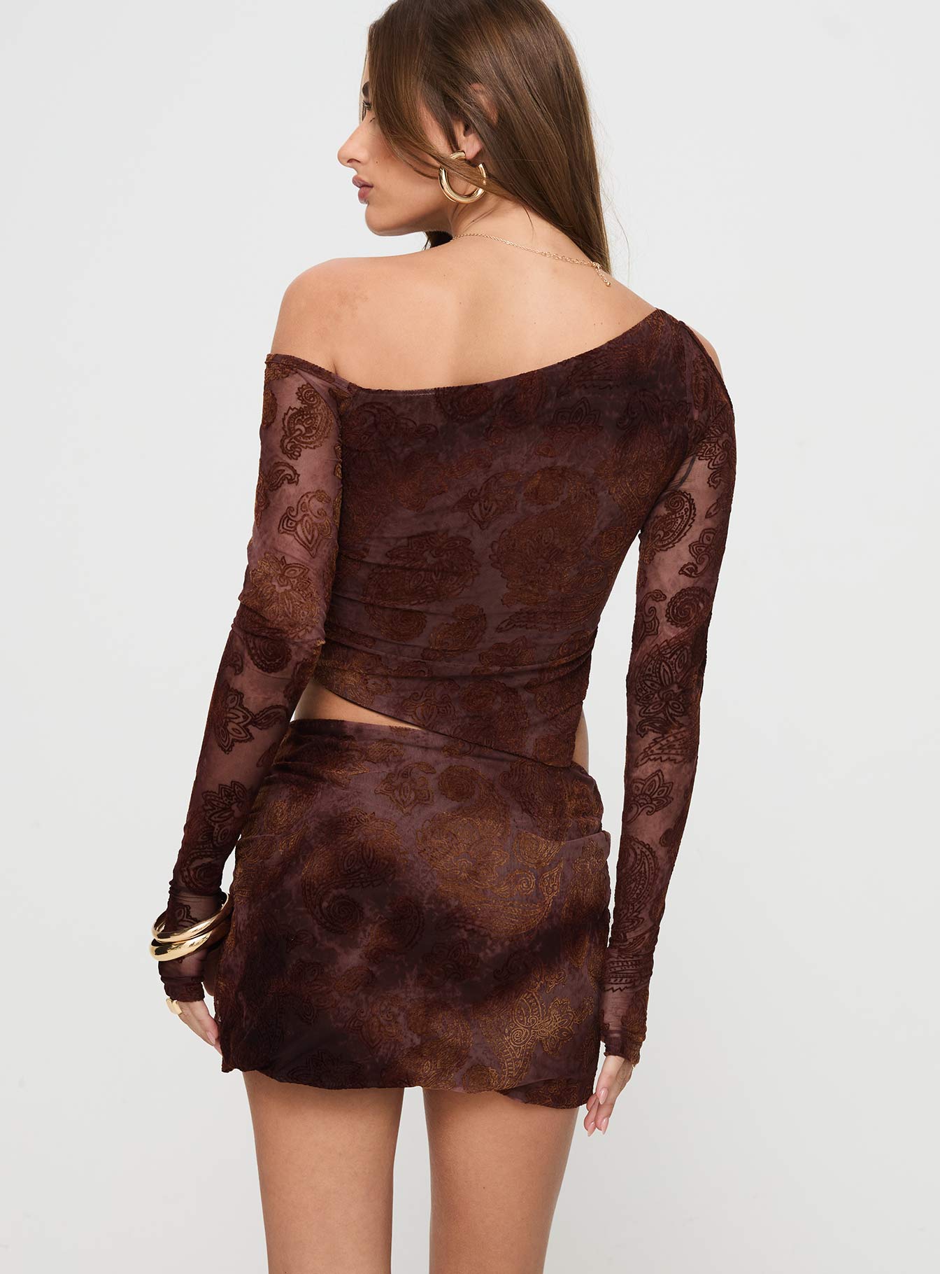 Jalis One Shoulder Set Paisley Cheap Cost