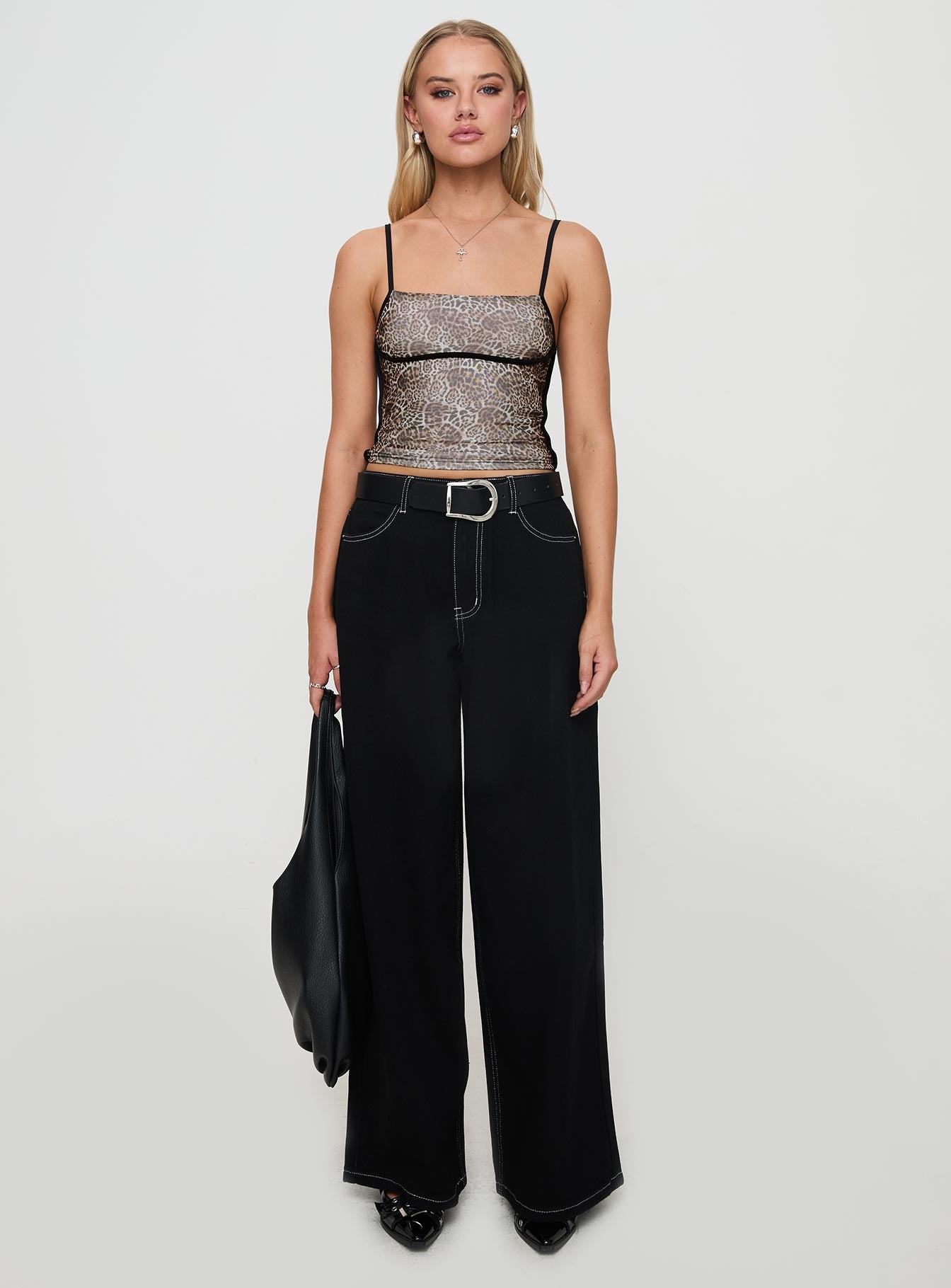 Naylor Wide Leg Jeans Mid Black Cheap Online Online