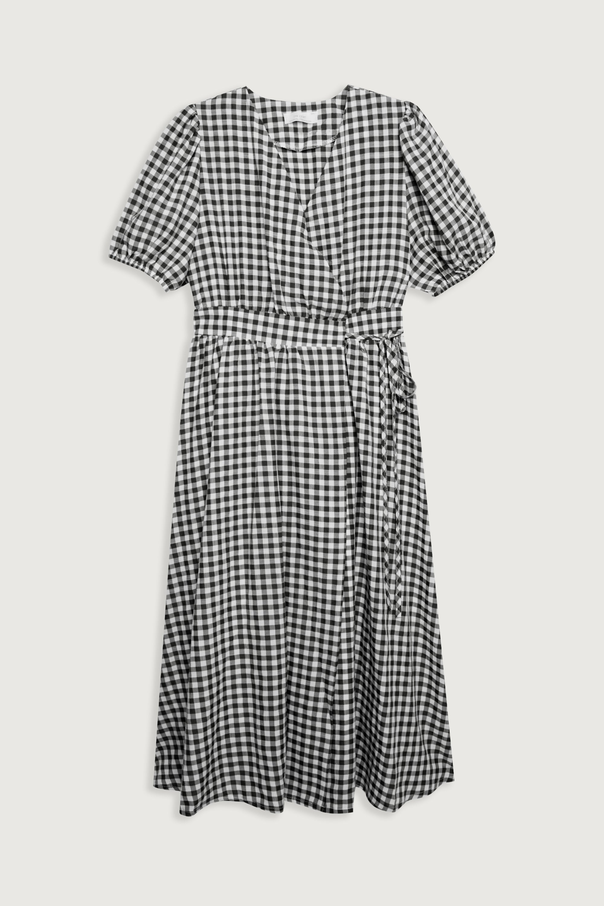 GINGHAM WRAP DRESS Perfect Sale Online