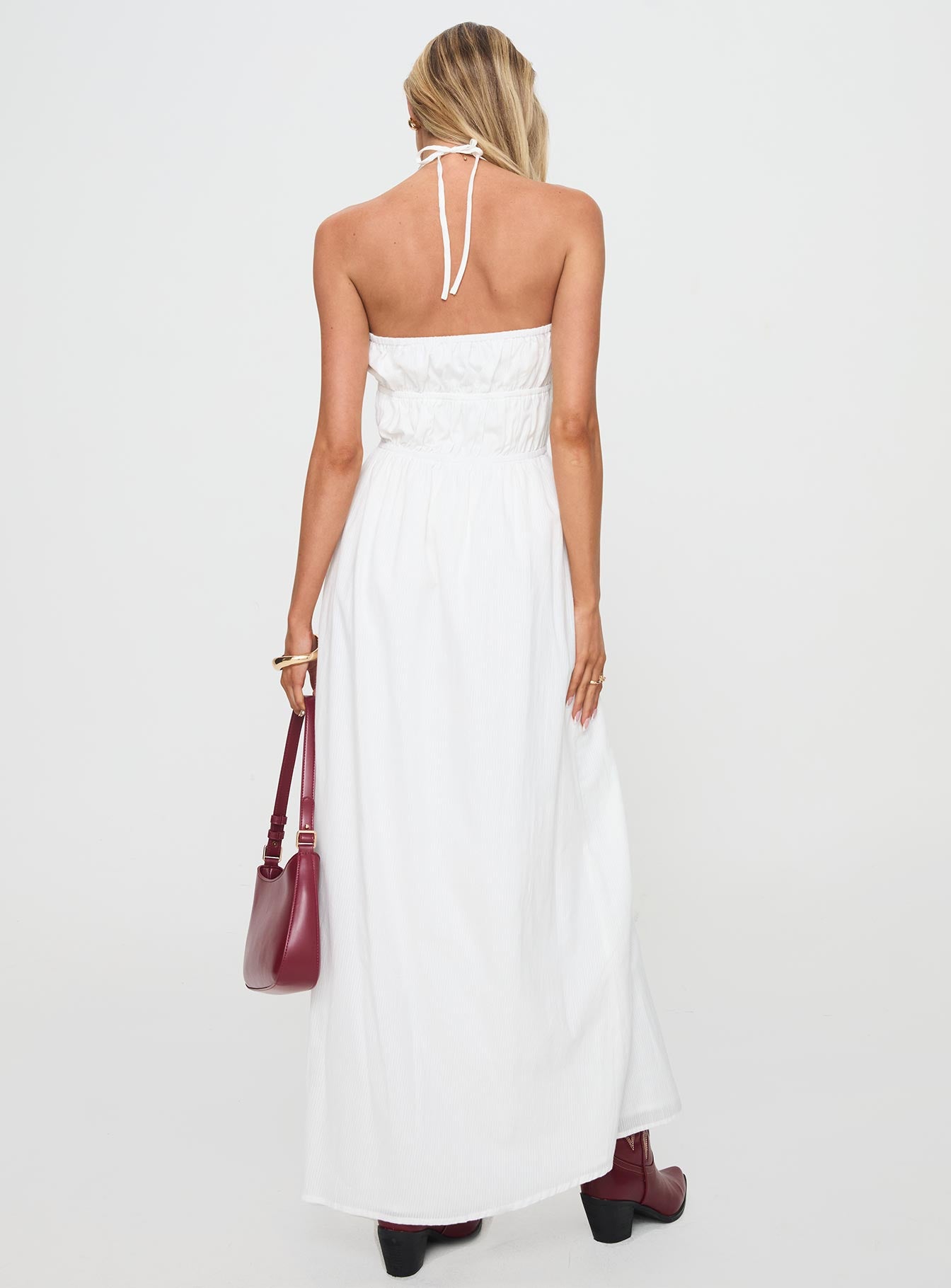 Dalston Maxi Dress White Cheap Professional