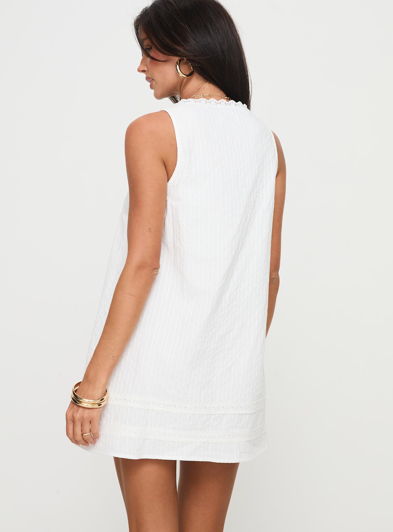 Alanah Mini Dress White Free Shipping In China