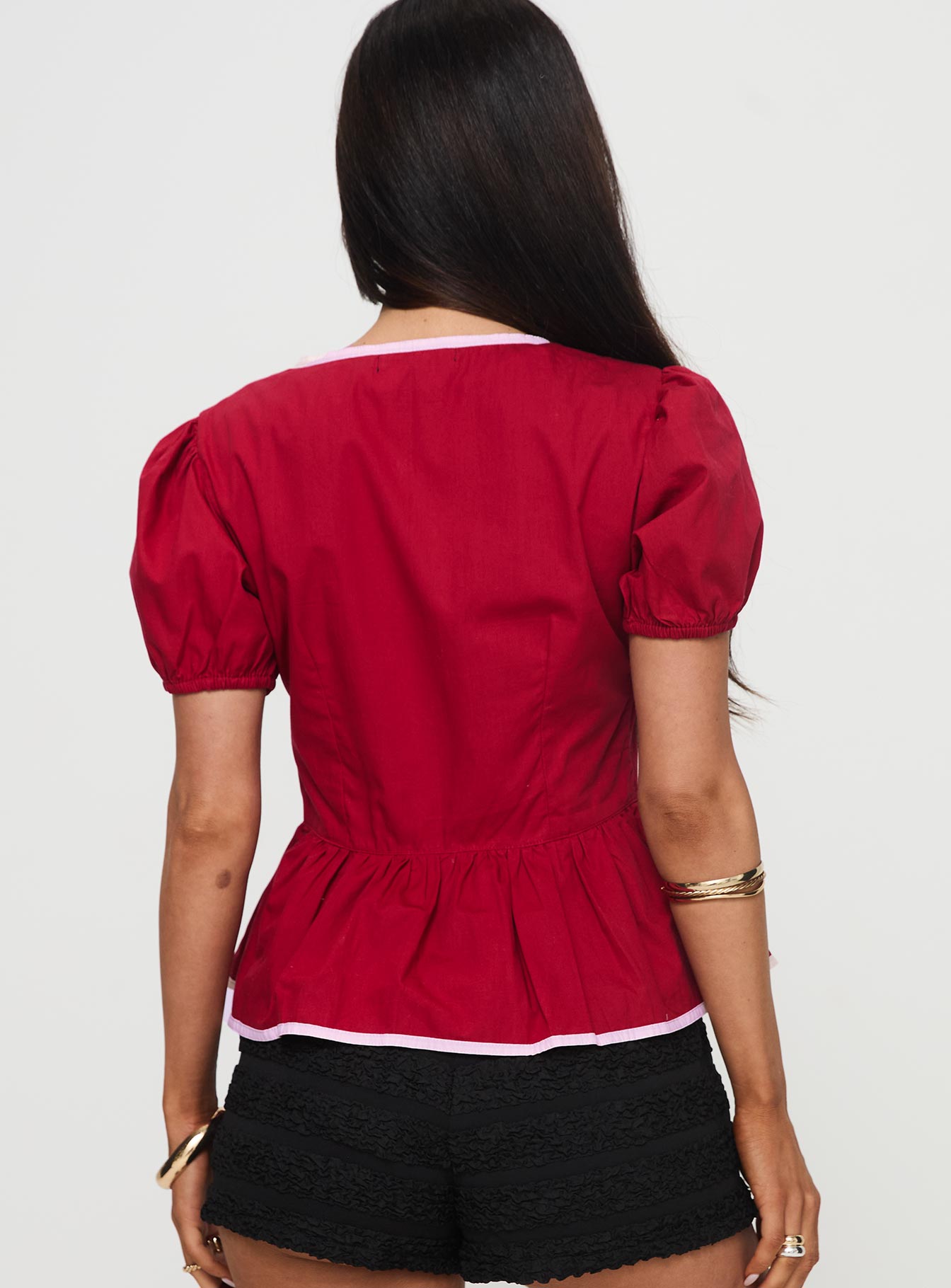 Ryota Blouse Red/pink Online