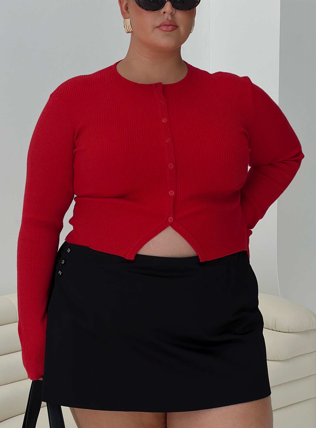 Suzu Long Sleeve Top Red Curve Cheap Order