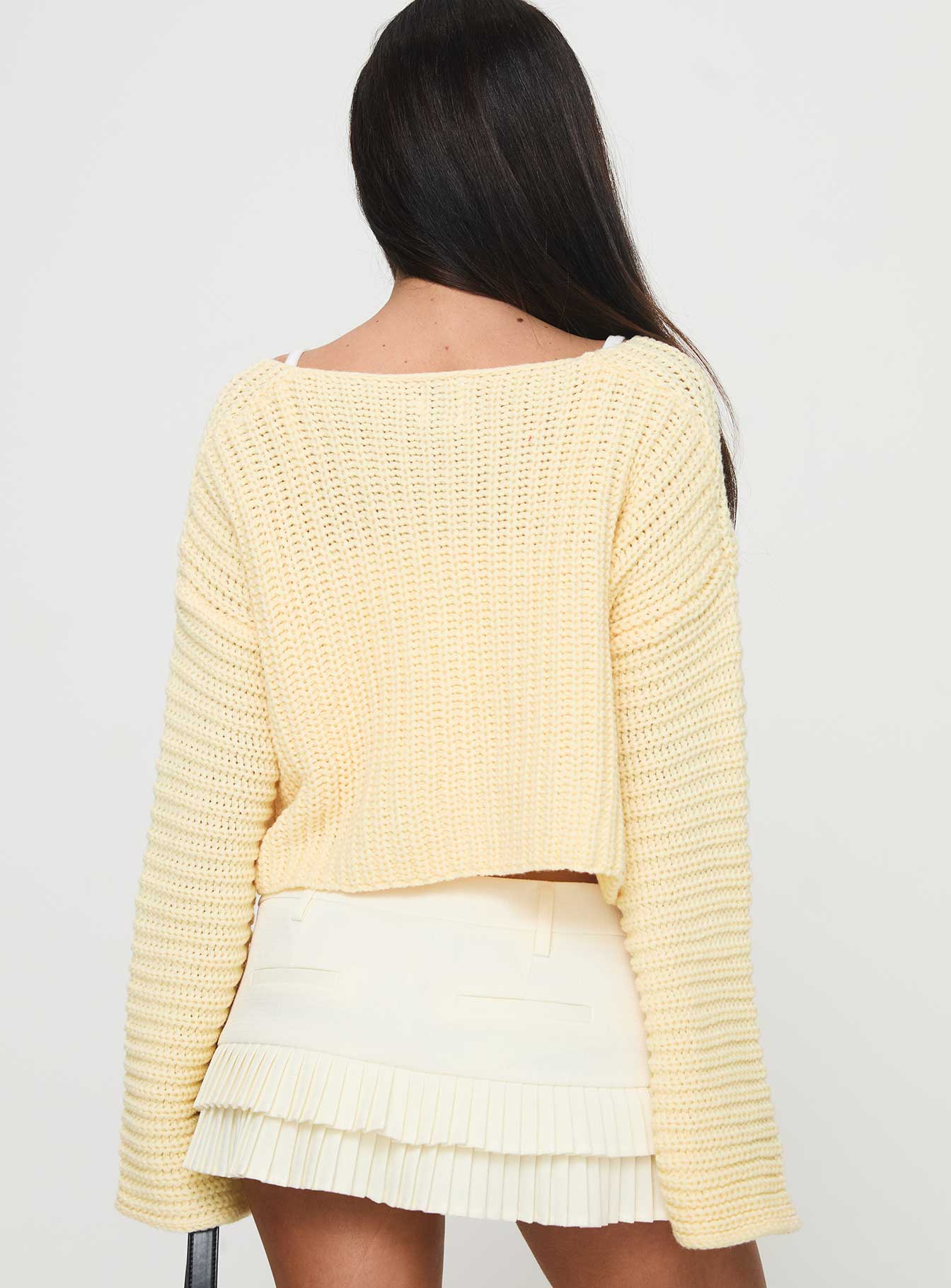 Artha Cardigan Lemon Free Shipping High Quality