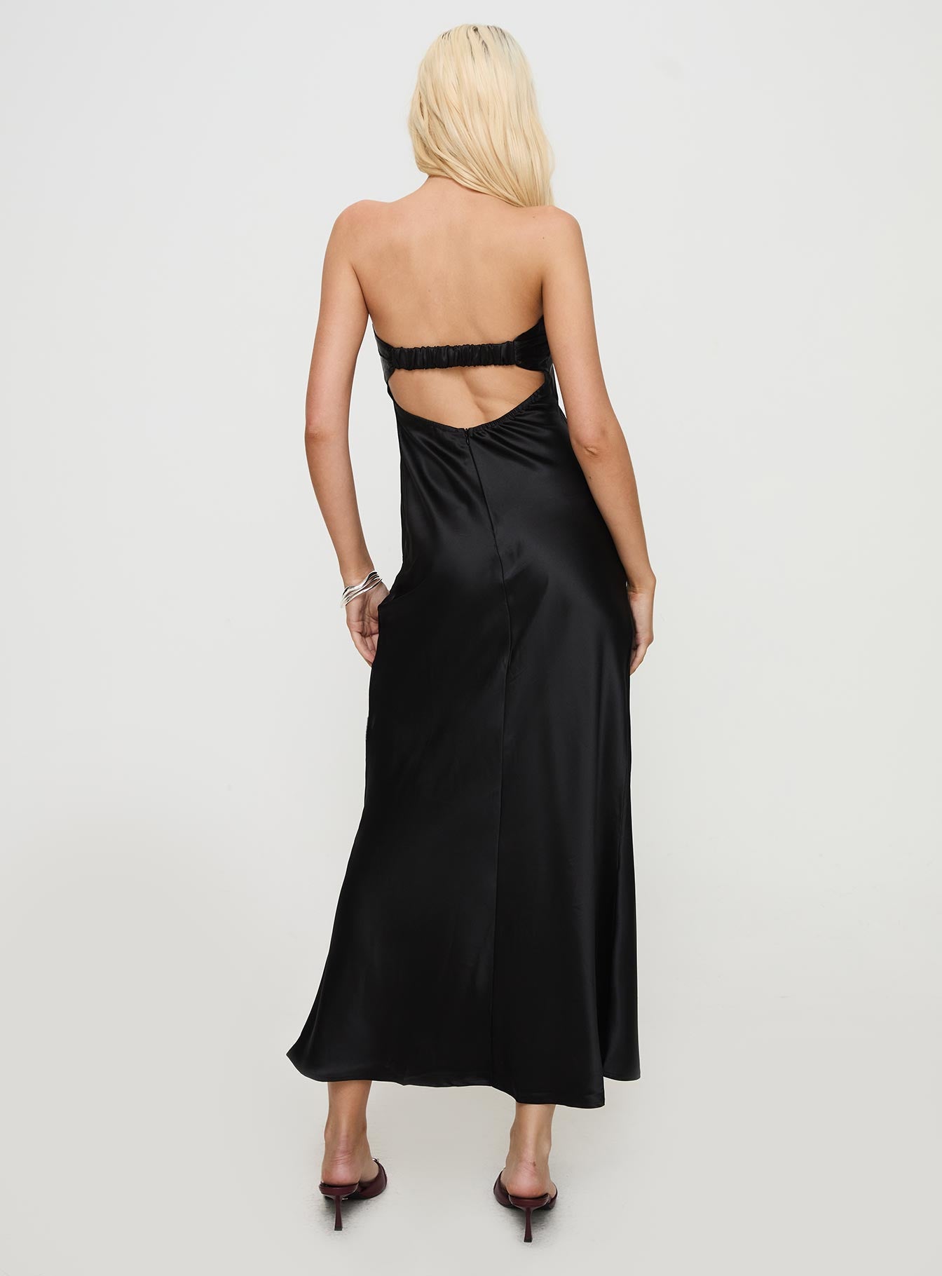 Phillipa Strapless Maxi Dress Black Sale Hot Sale