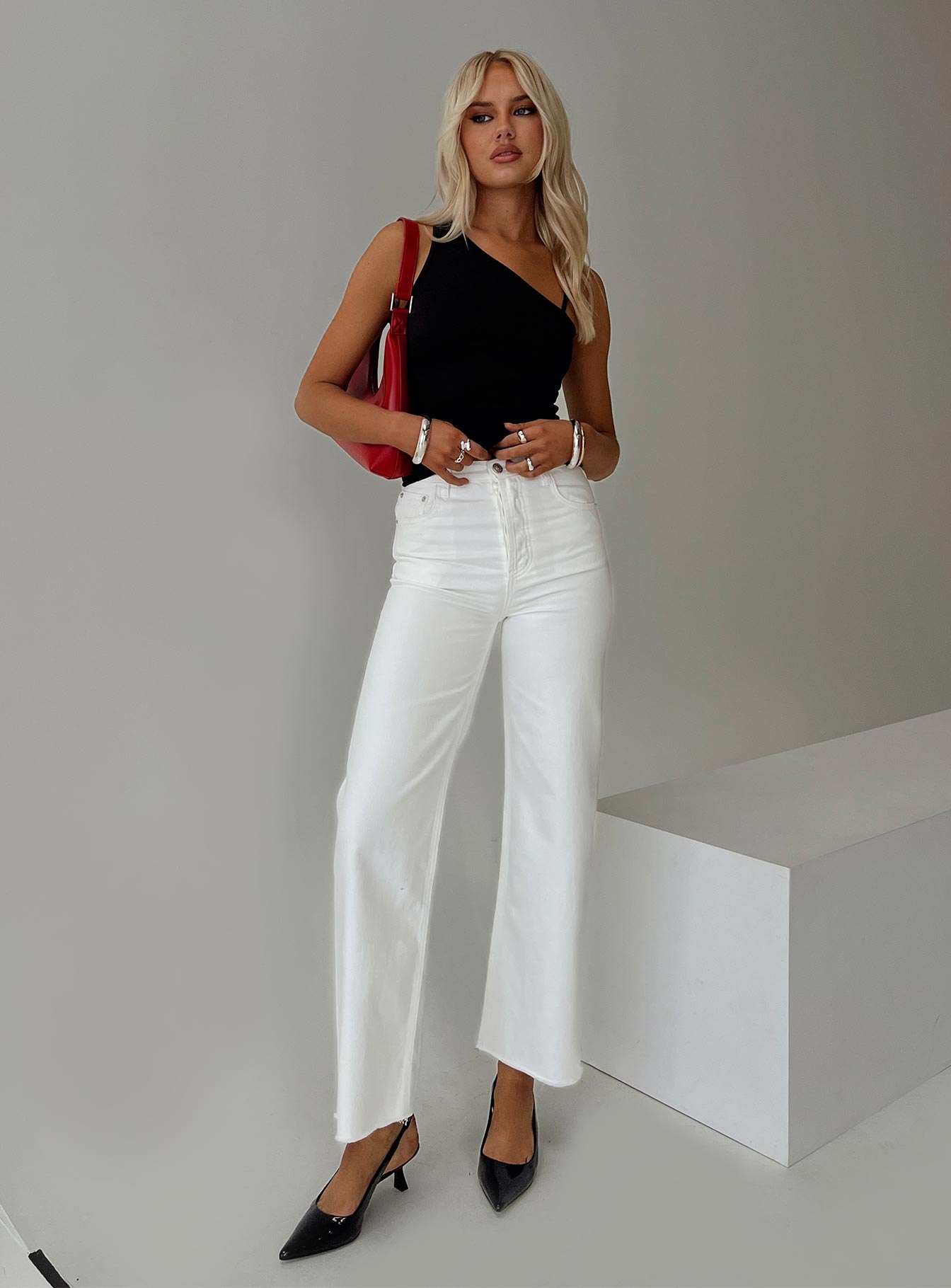 Fawcett Jeans White For Sale Free Shipping