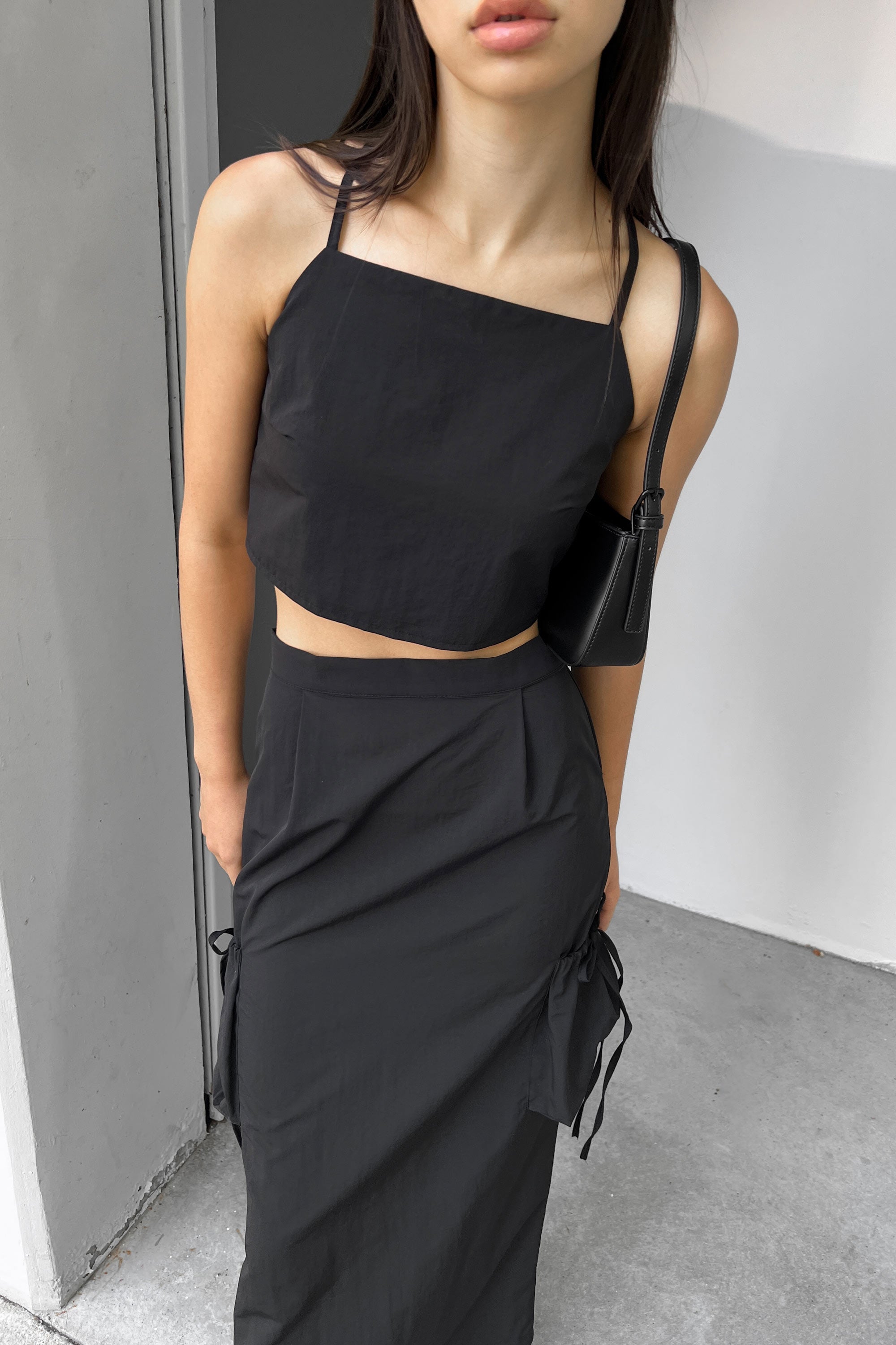 OPEN BACK TANK AND CARGO MIDI SKIRT SET Genuine Sale Online