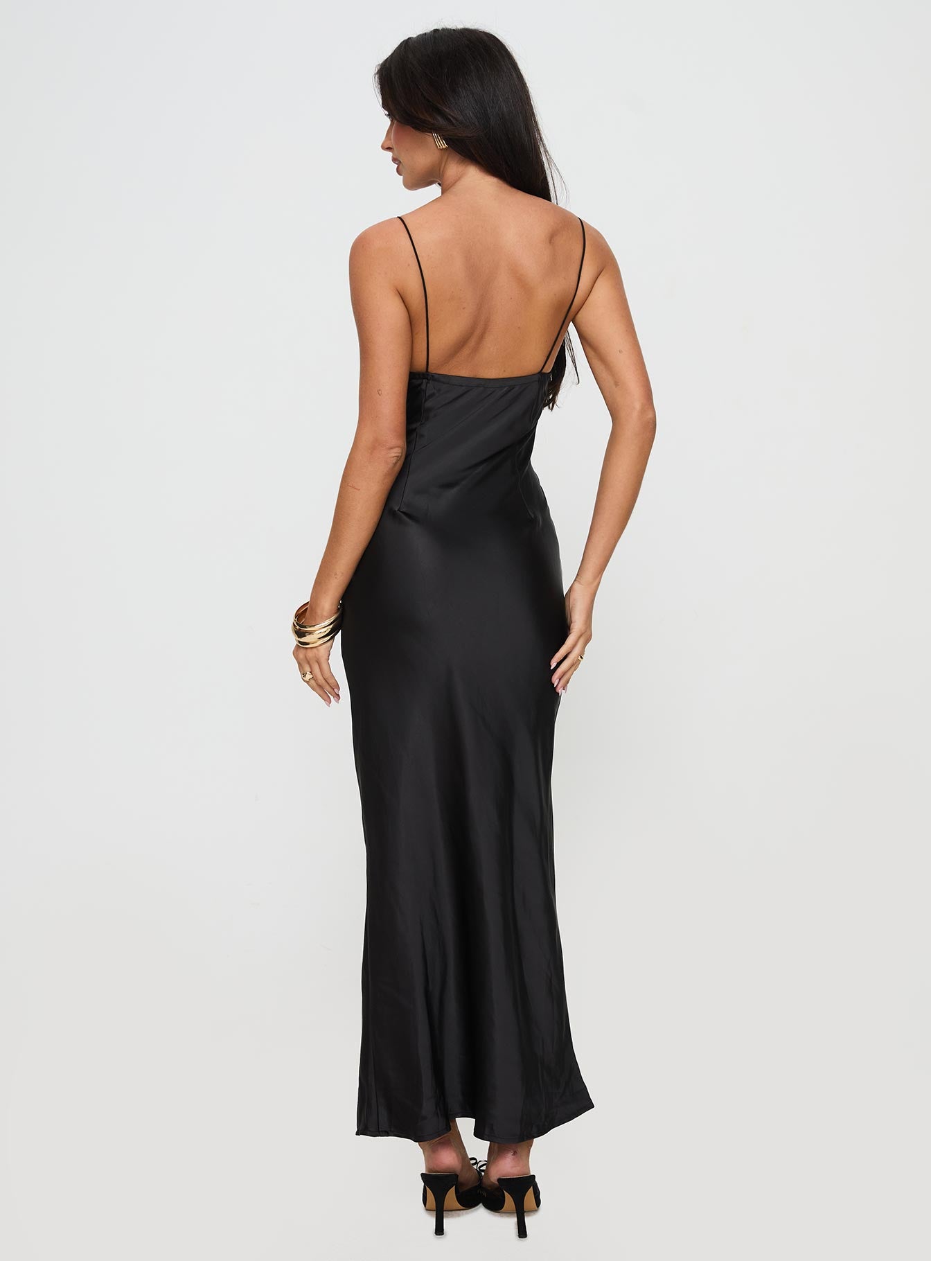 Marilyn Maxi Dress Black Cheap Sale Perfect