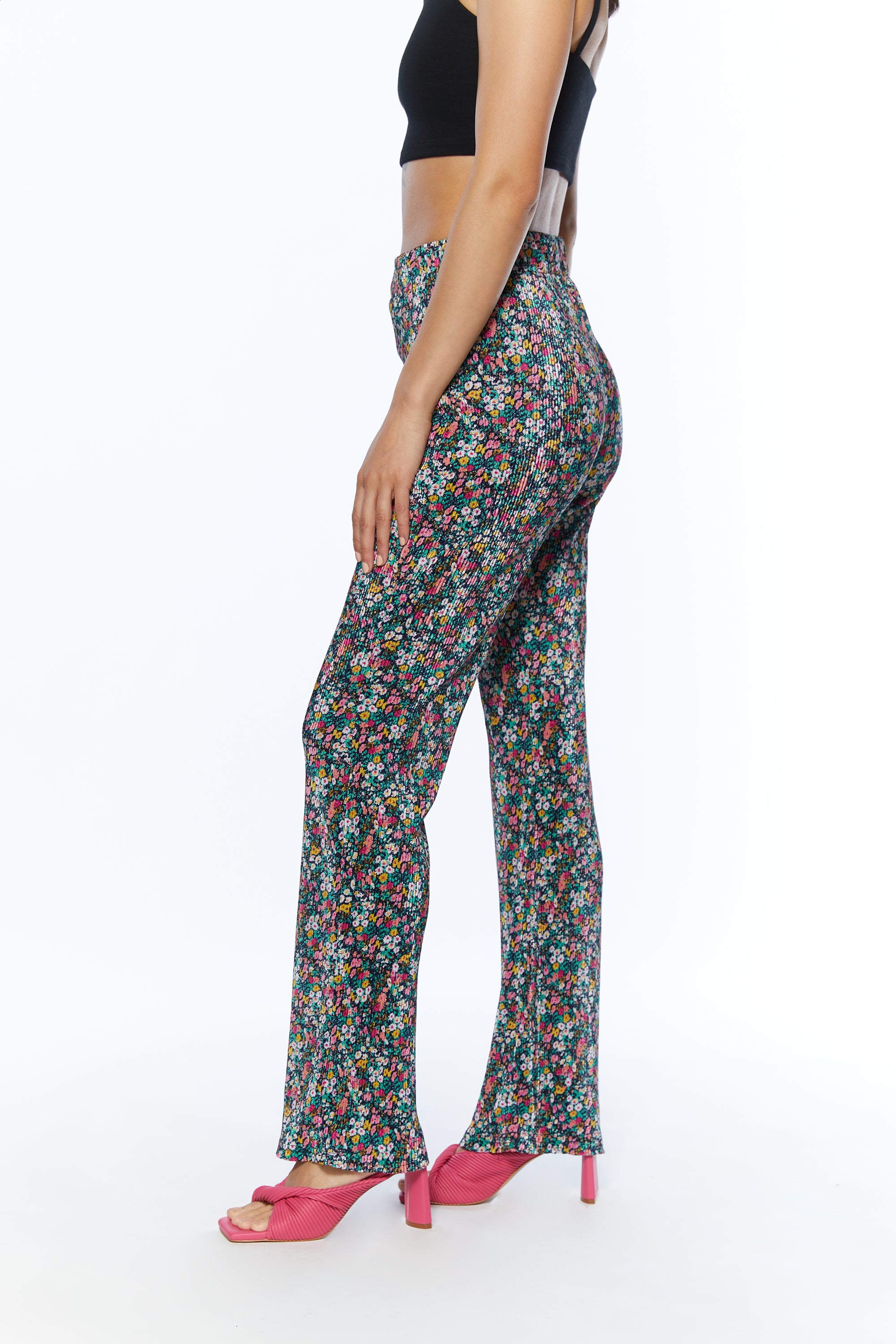 PLEATED FLORAL PANT Wholesale Pice