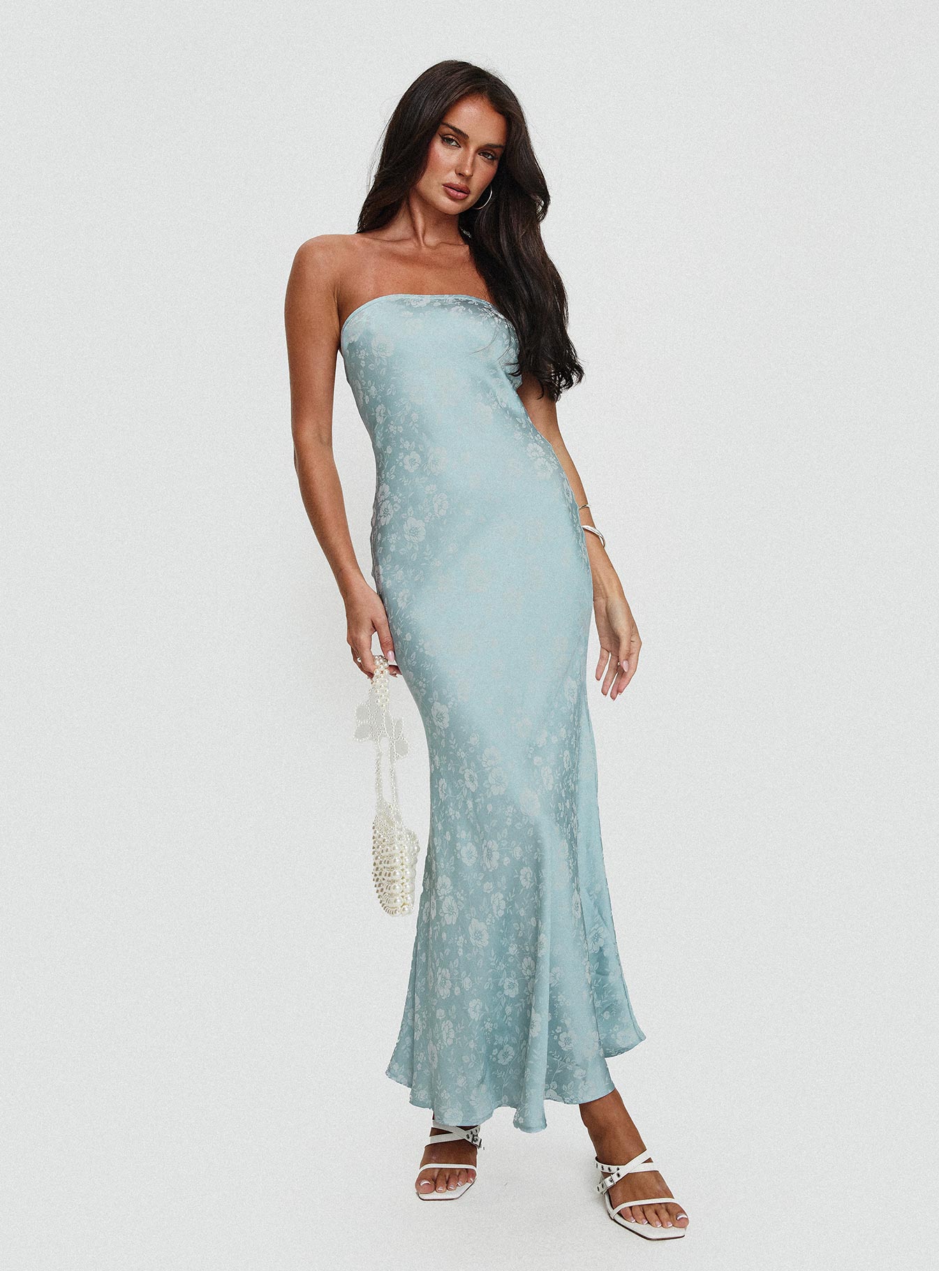 Salvin Strapless Maxi Dress Blue Countdown Package Cheap Pice