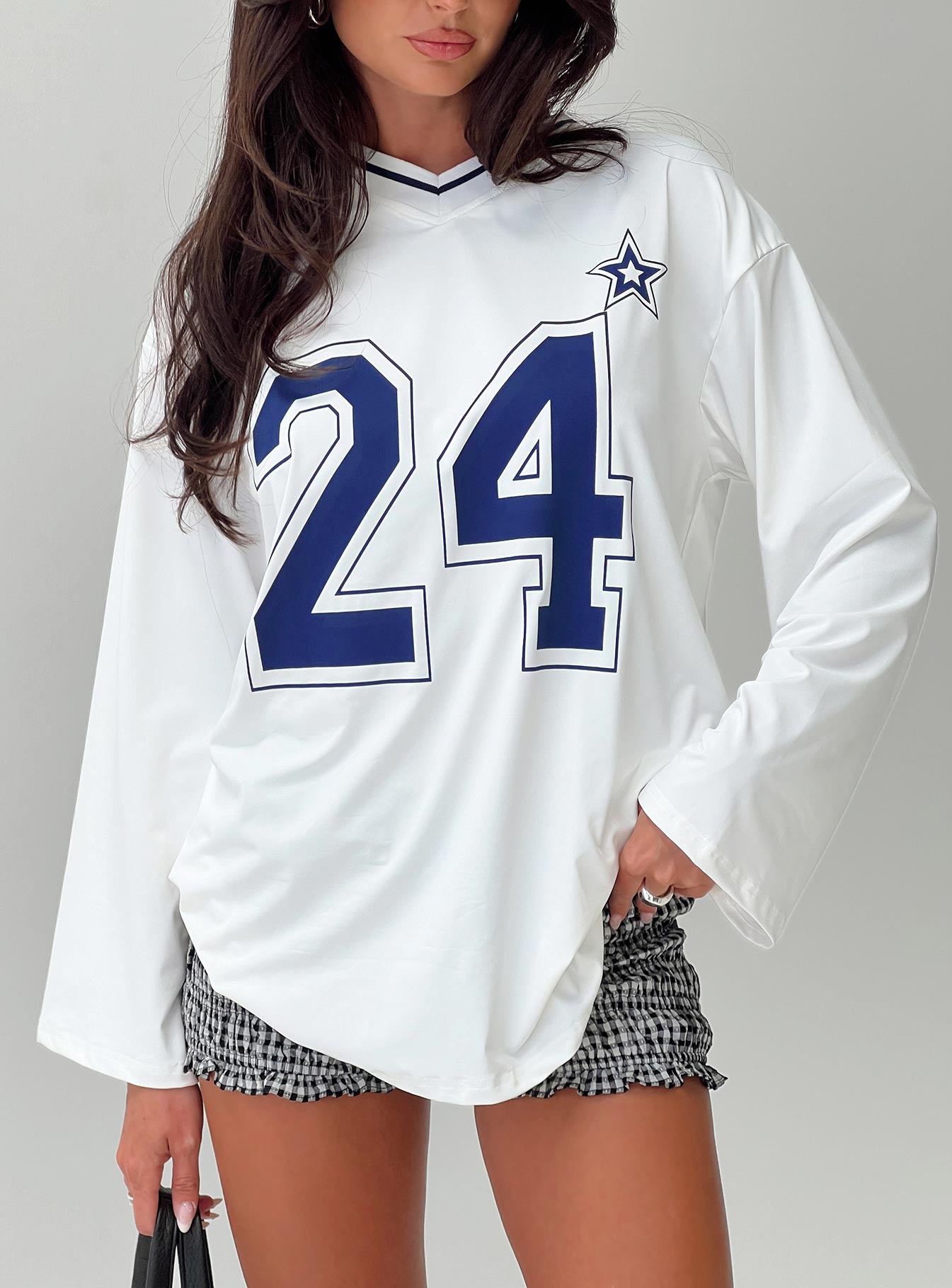 Star Player Long Sleeve Top White Reliable For Sale