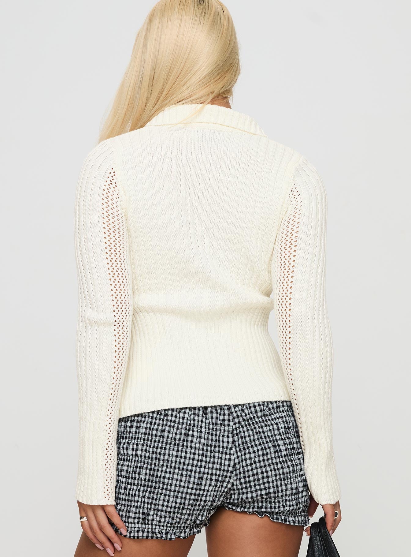 Ethanne Knit Cardigan Cream Cheap Sale Purchase