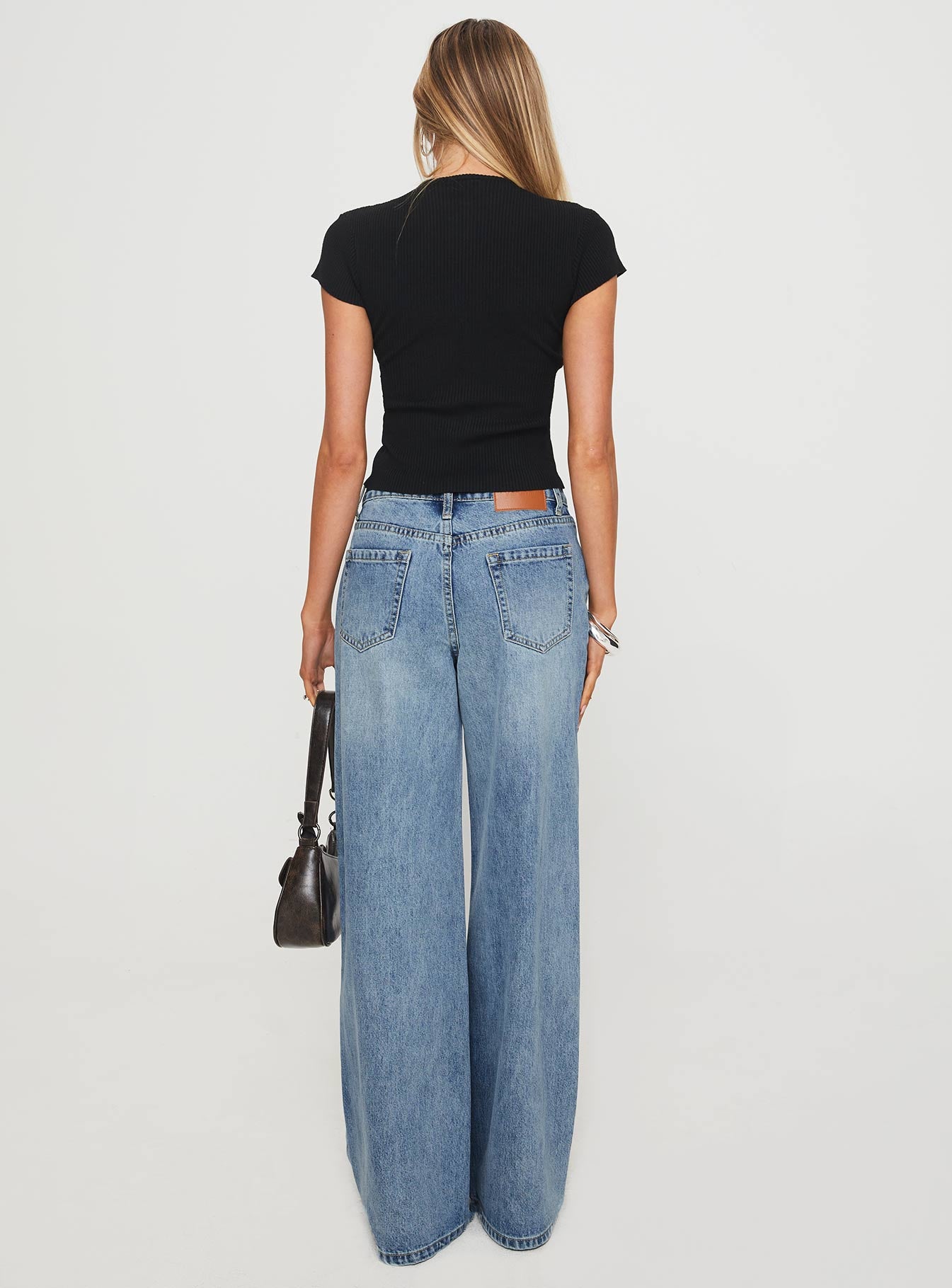 Mellowed Out Slouchy Jeans Mid Blue Buy Cheap Explore