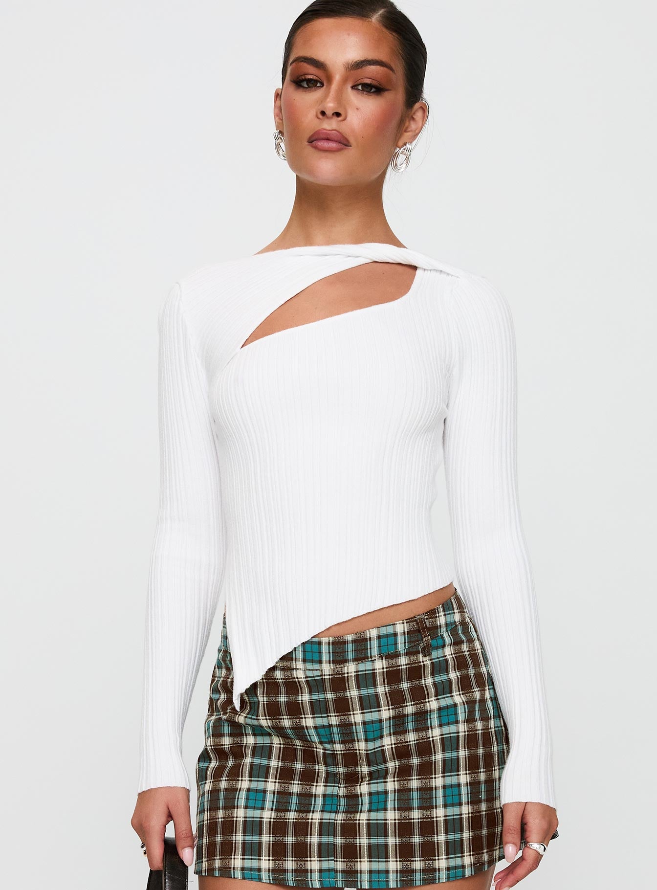 Ellara Long Sleeve Top White Footlocker Pictures Cheap Online