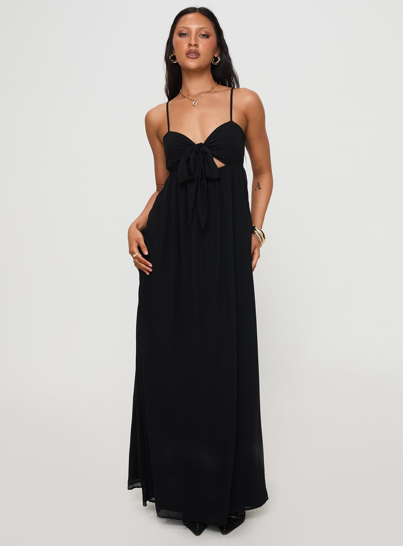 Granno Maxi Dress Black Best Place Online